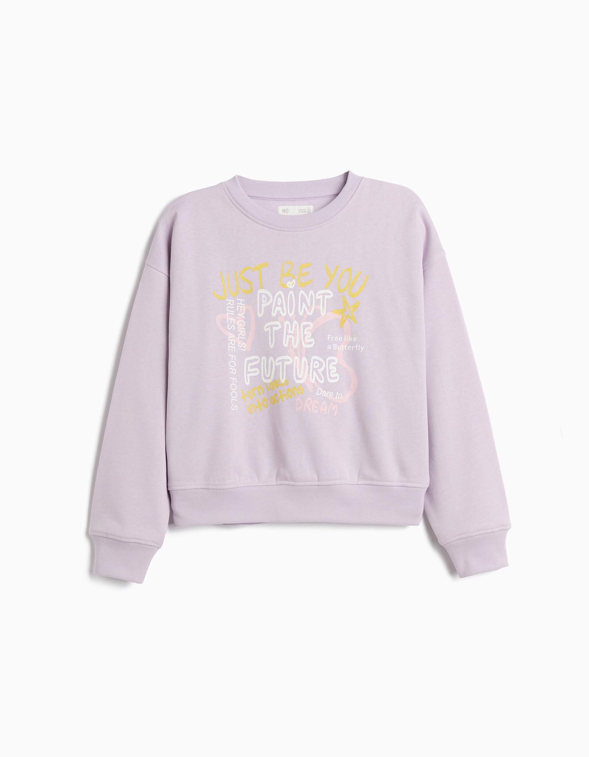 Comprar Online Sweatshirt De Felpa, Menina, Lil&aacute;s Escuro