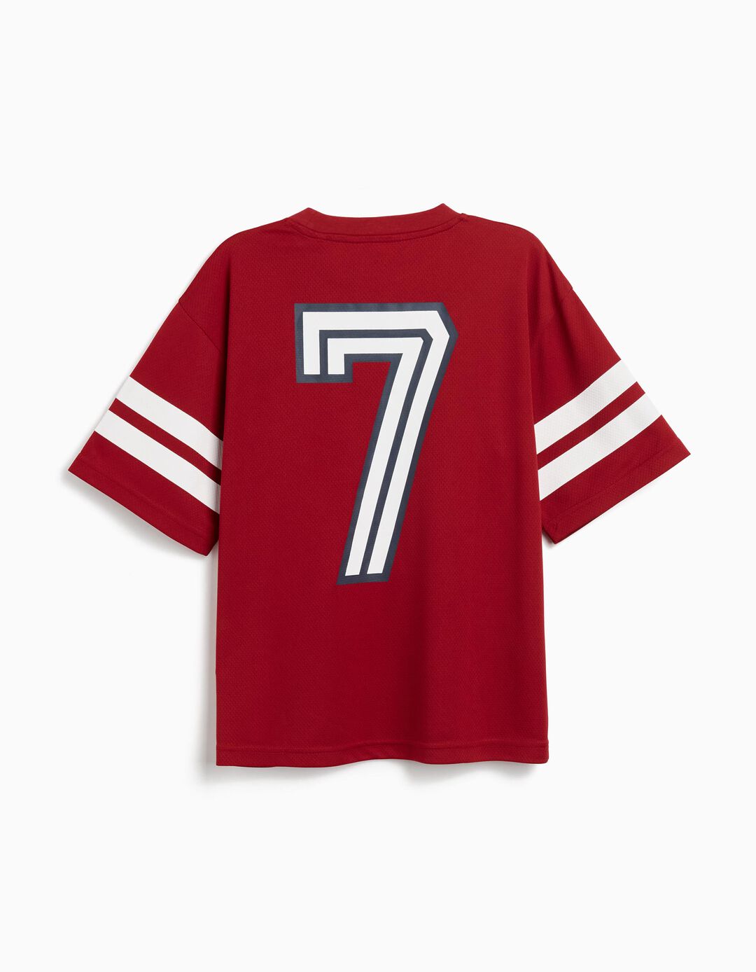 T-shirt Loose, Menino, Vermelho Escuro