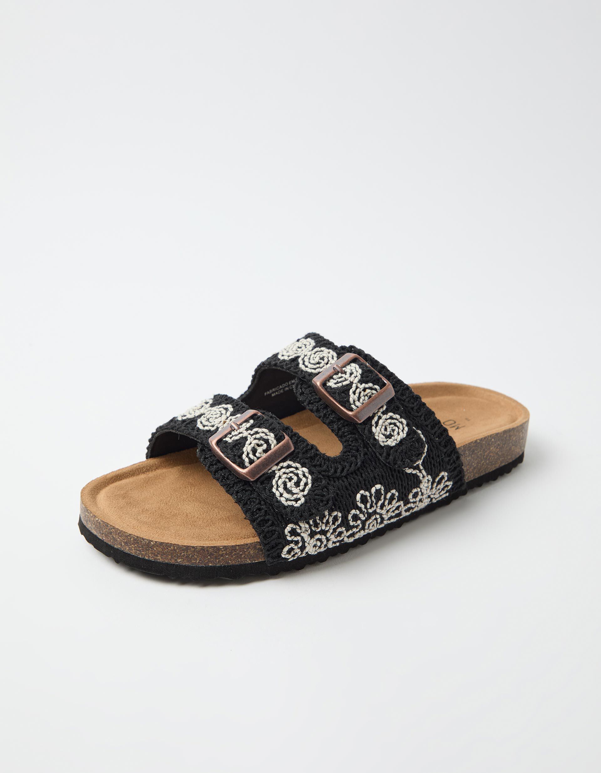 Comprar Online Sand&aacute;lias Crochet, Mulher, Preto