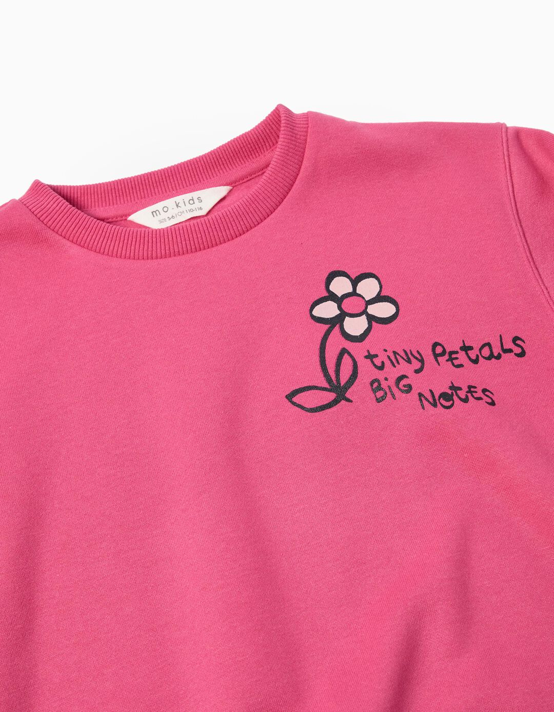 Sweatshirt de Felpa, Menina, Rosa Escuro