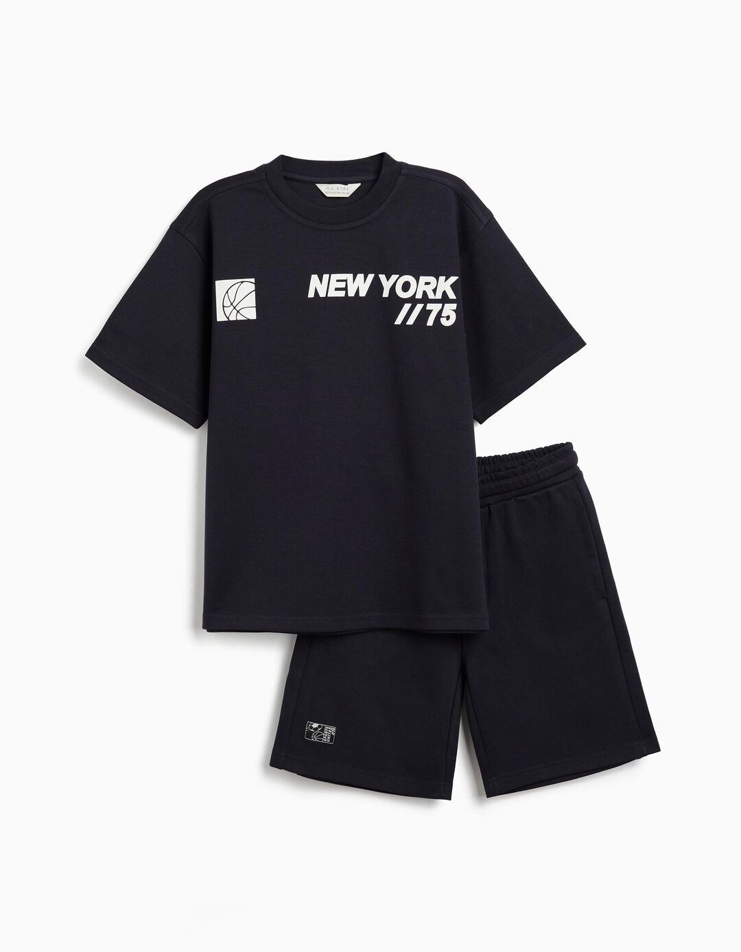 Conjunto T-Shirt e Calções, Menino, Azul Escuro