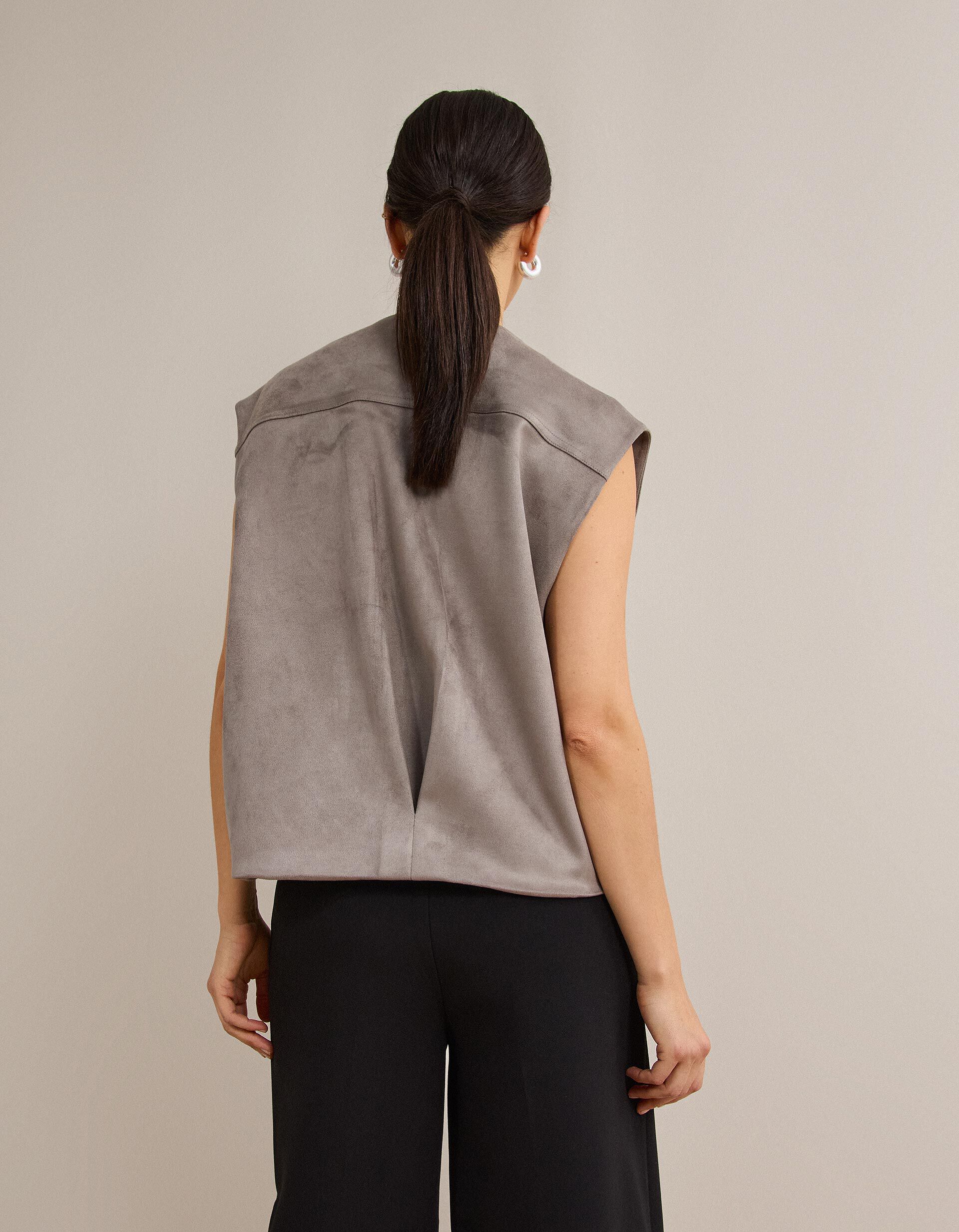 Comprar Online Colete, Mulher, Cinzento 