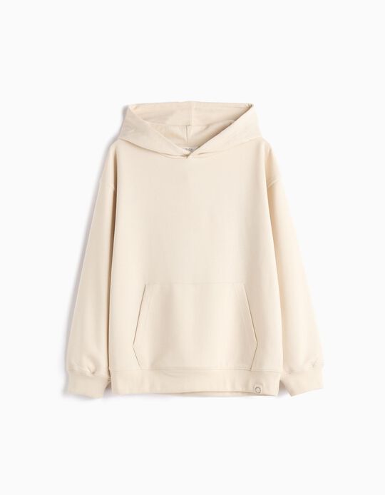 Comprar Online Sweatshirt de Felpa Capuz, Menino, Bege Claro