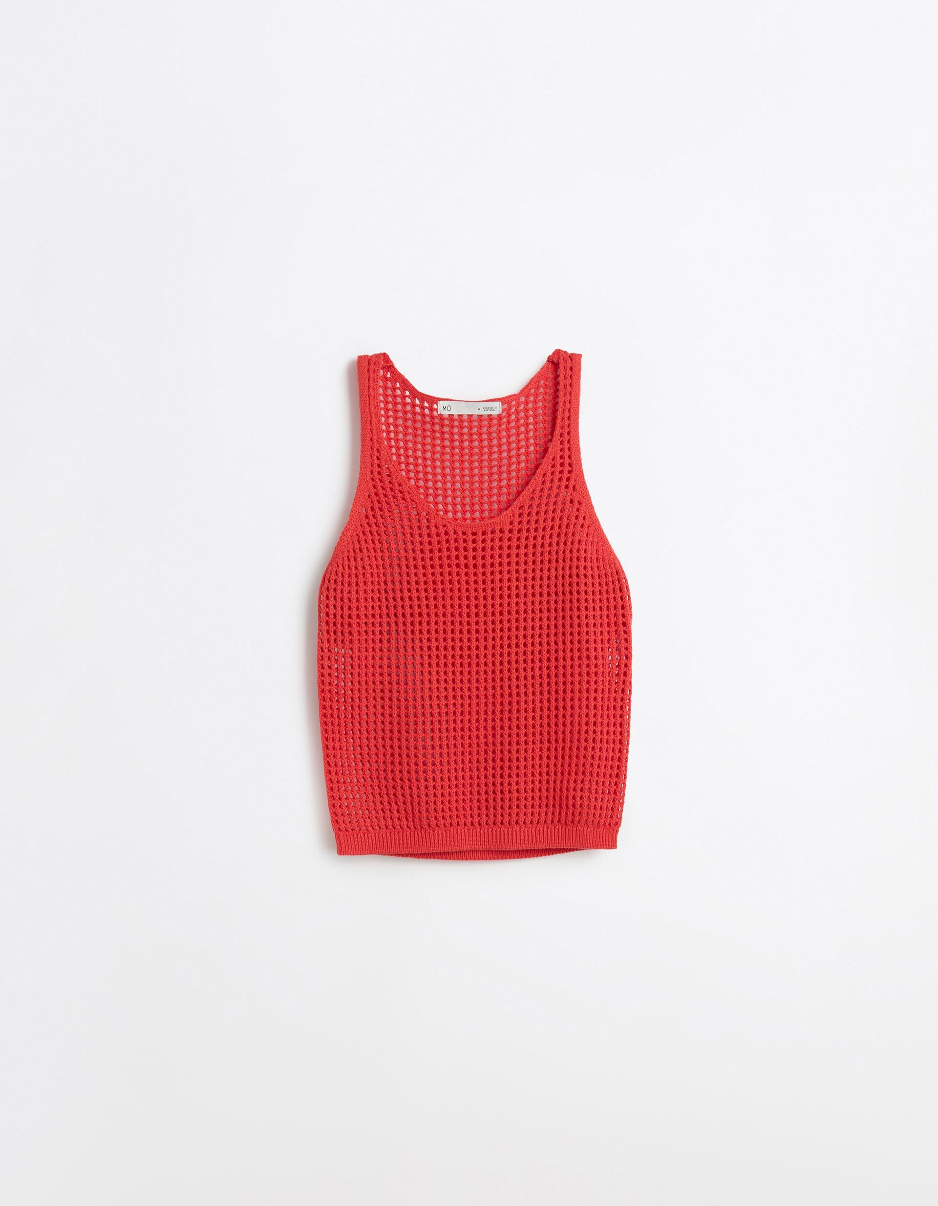 Comprar Online Top de Malha Crochet, Mulher, Rosa Escuro