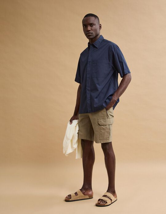 Comprar Online Cal&ccedil;&otilde;es Cargo, Homem, Bege Escuro