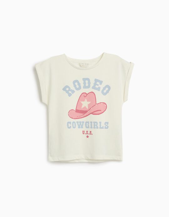 Comprar Online T-shirt Print, Menina, Cru