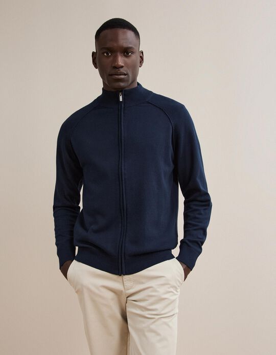 Comprar Online Casaco De Malha, Homem, Azul Escuro