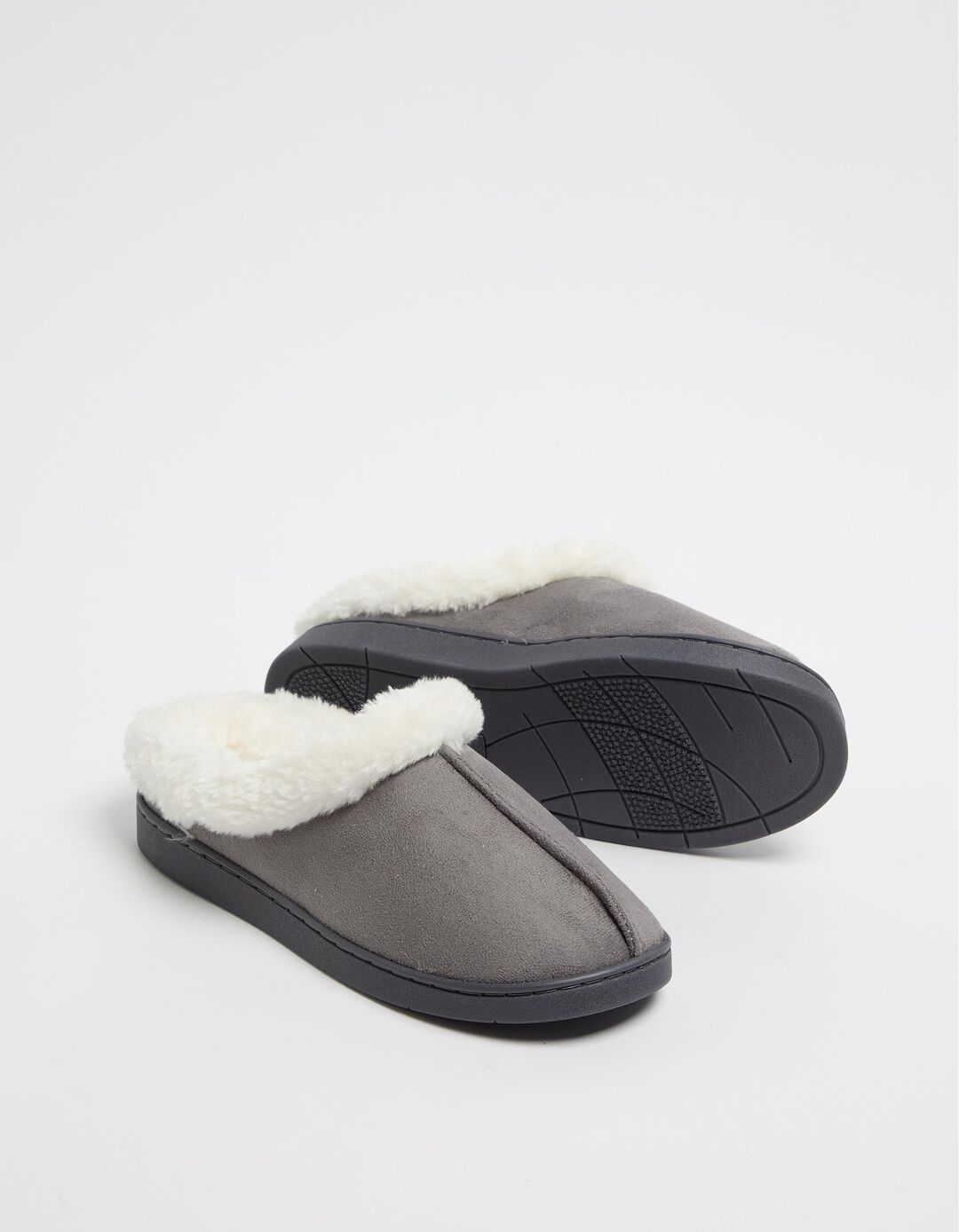 Chinelos Interior Sherpa, Mulher, Cinzento