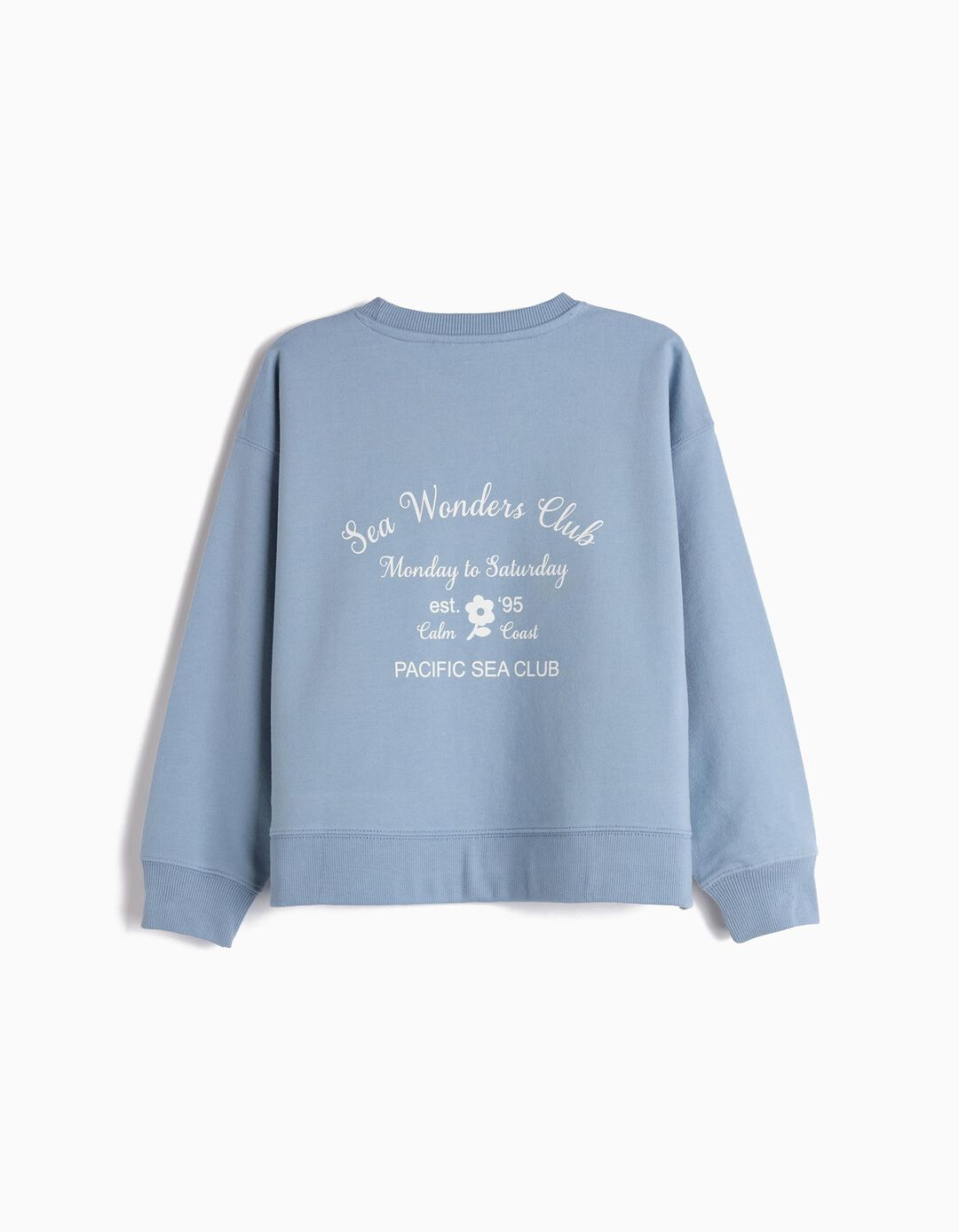 Sweatshirt de Felpa, Menina, Azul