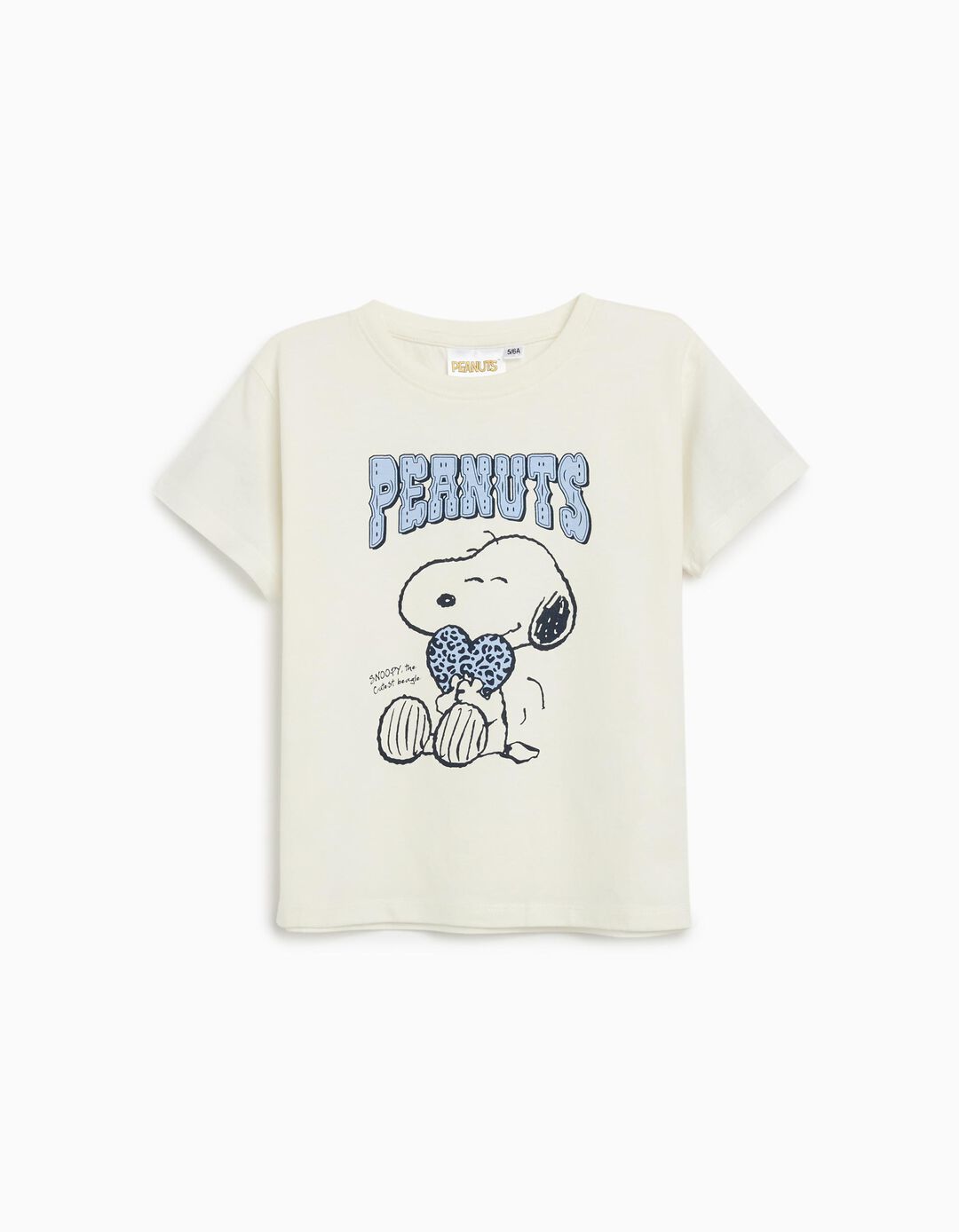 T-shirt 'Snoopy', Menina, Branco