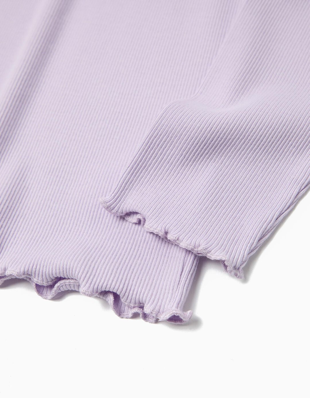 T-shirt de Manga Comprida, Menina, Roxo Claro