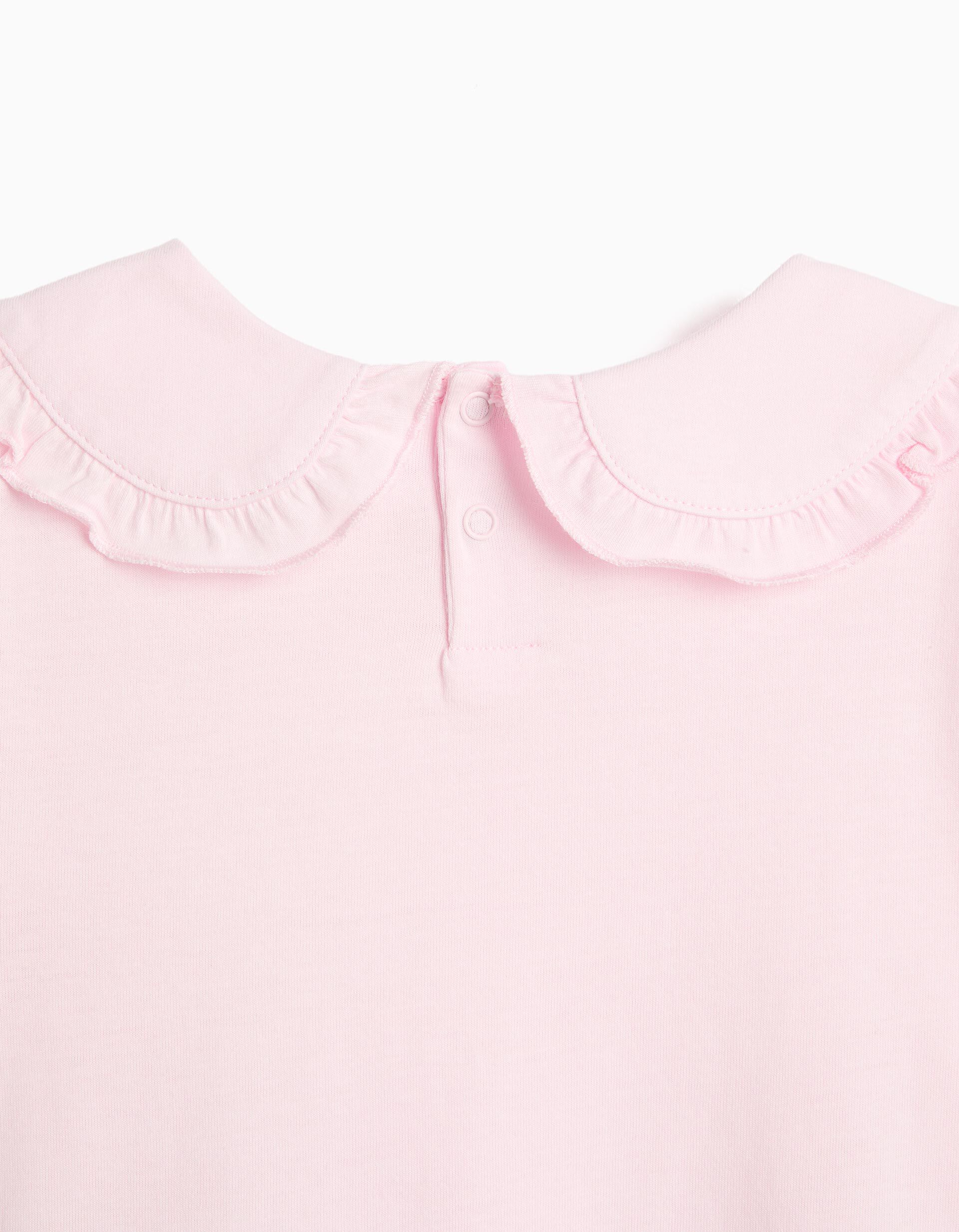 Comprar Online T-shirt Com Gola, Menina, Rosa Claro