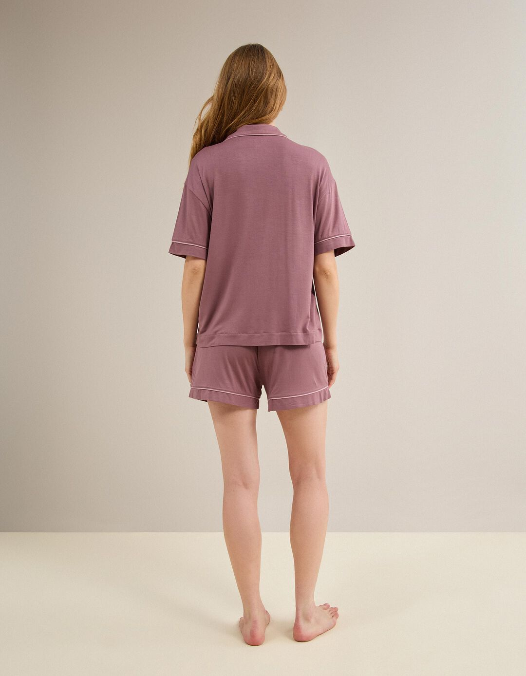 Pijama Em Viscose, Mulher, Rosa