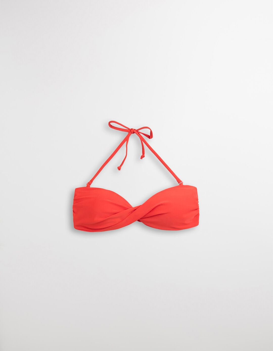 Top de Biquíni Cruzado, Mulher, Vermelho Claro 