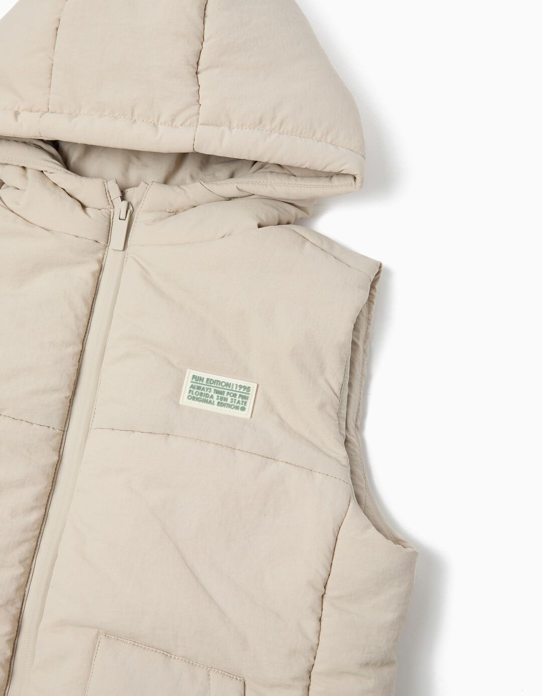 Colete, Menino, Bege Claro