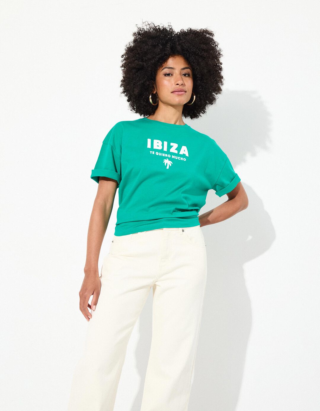 T-shirt Print, Mulher, Verde