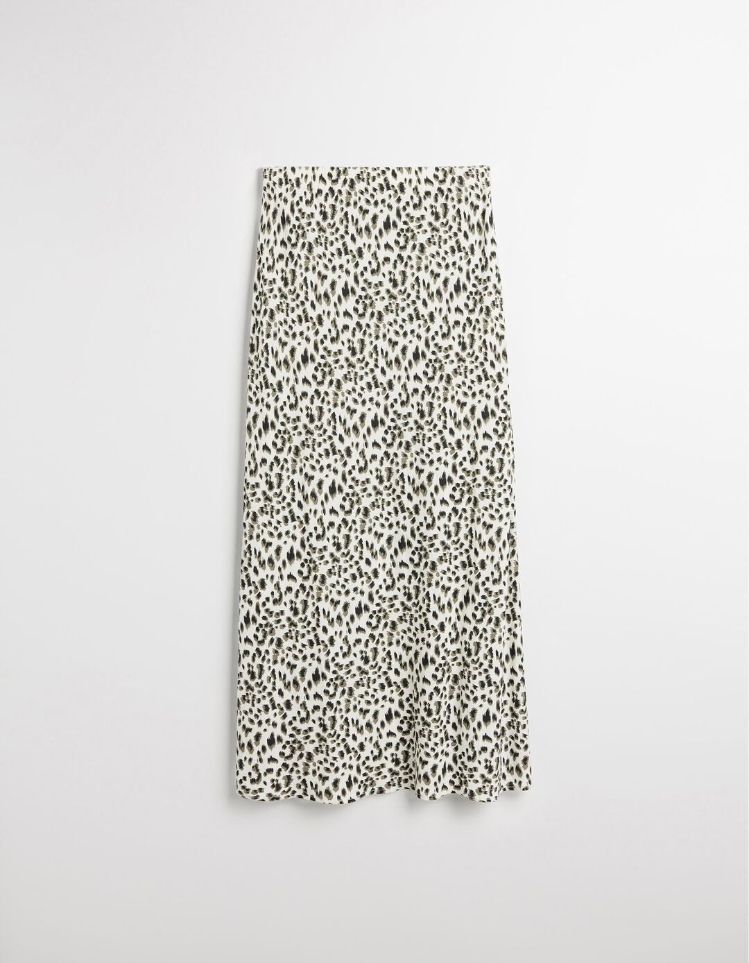 Saia Comprida Animal Print, Mulher, Verde Escuro