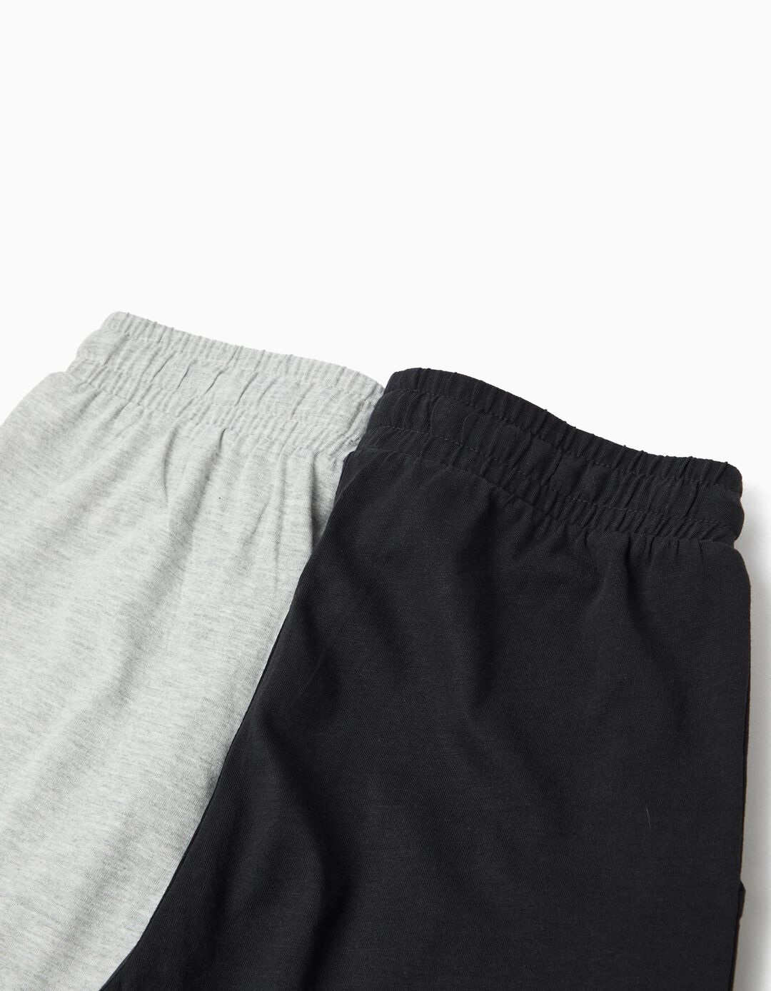 Pack 2 Cal&ccedil;&otilde;es Jersey, Menino, Cinzento Claro