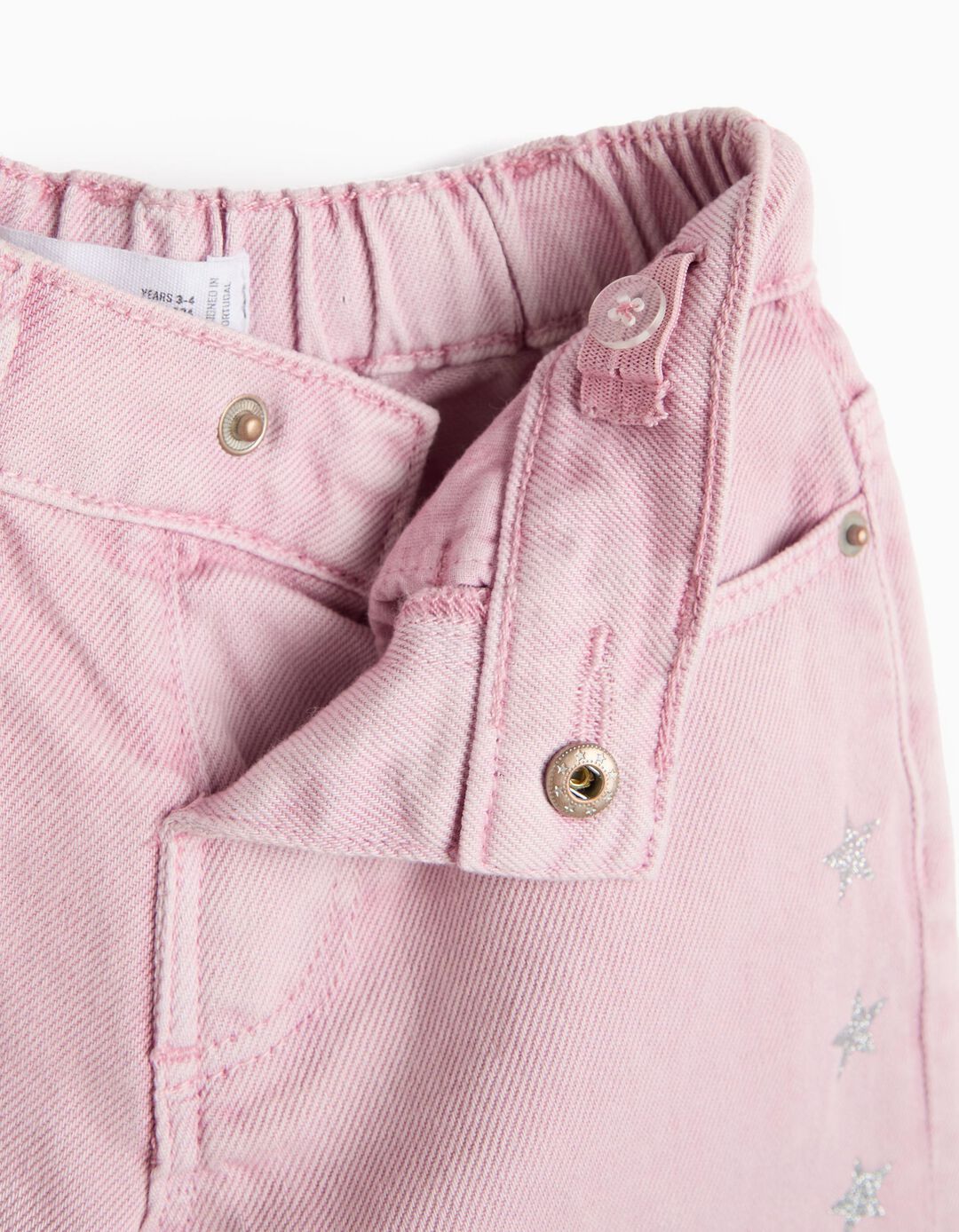 Cal&ccedil;as Wide Leg, Menina, Rosa Claro