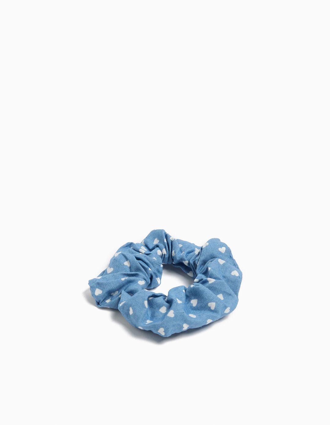 Elástico de Cabelo Scrunchie, Menina, Azul Claro