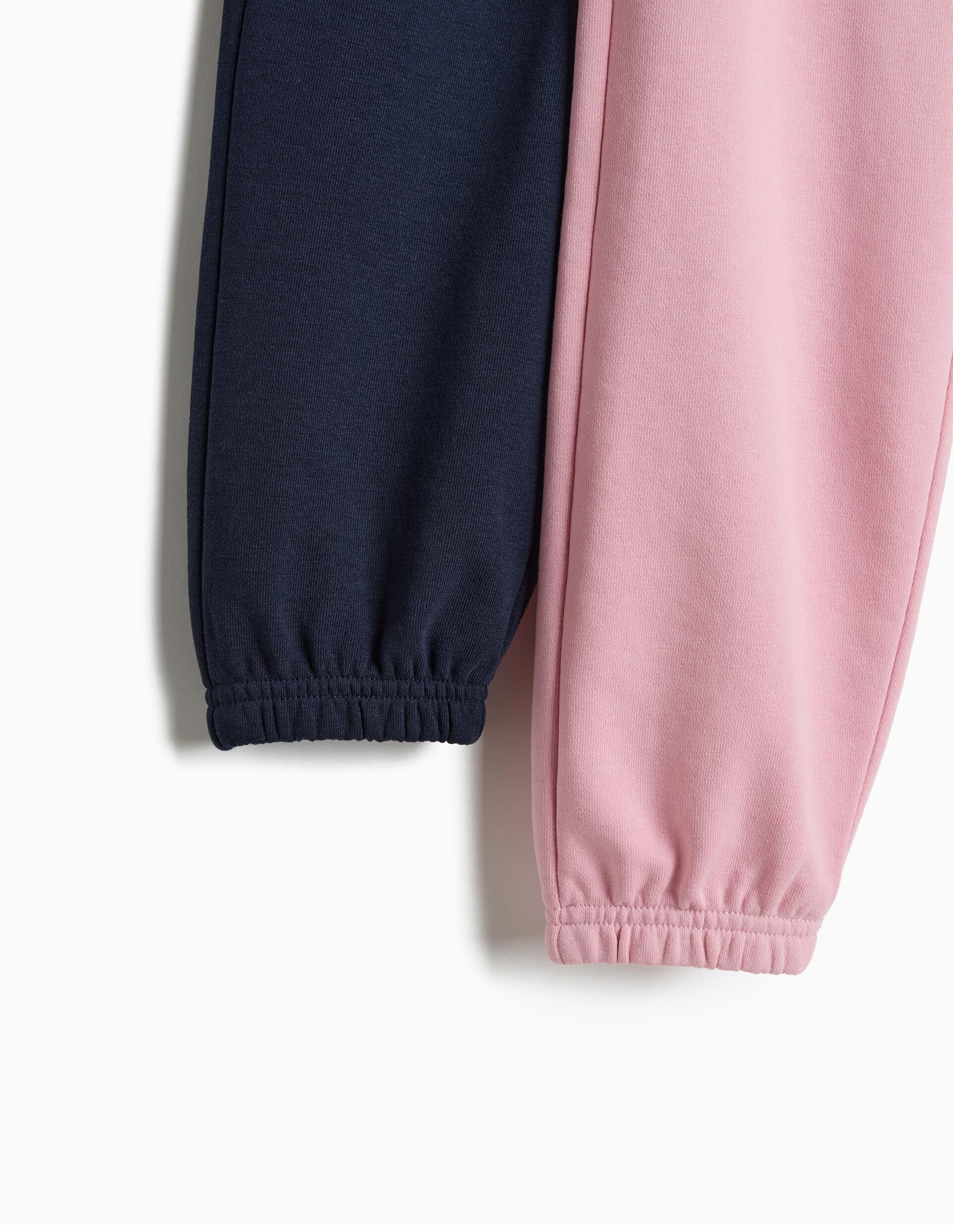 Comprar Online Pack 2 Joggings De Felpa, Menina, Azul Escuro