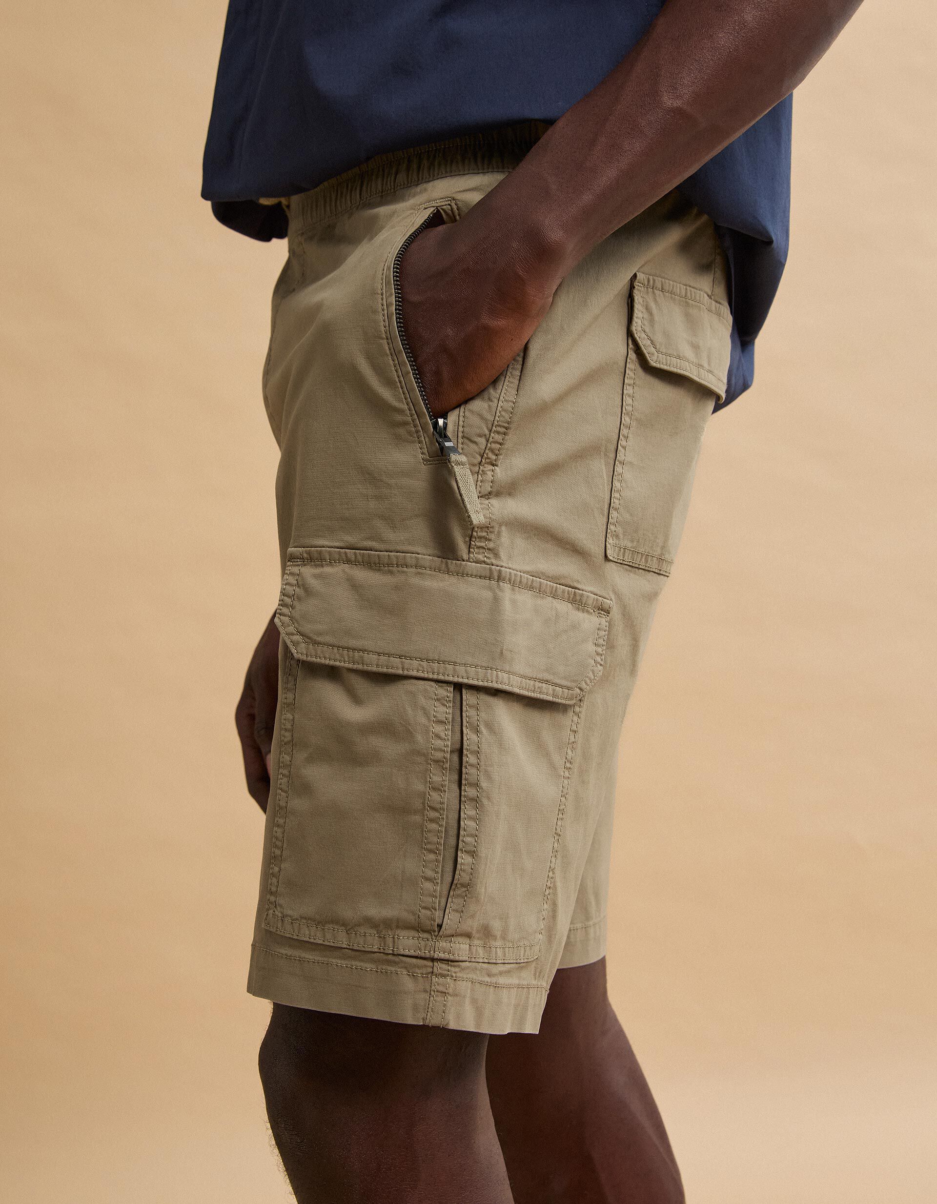 Comprar Online Cal&ccedil;&otilde;es Cargo, Homem, Bege Escuro