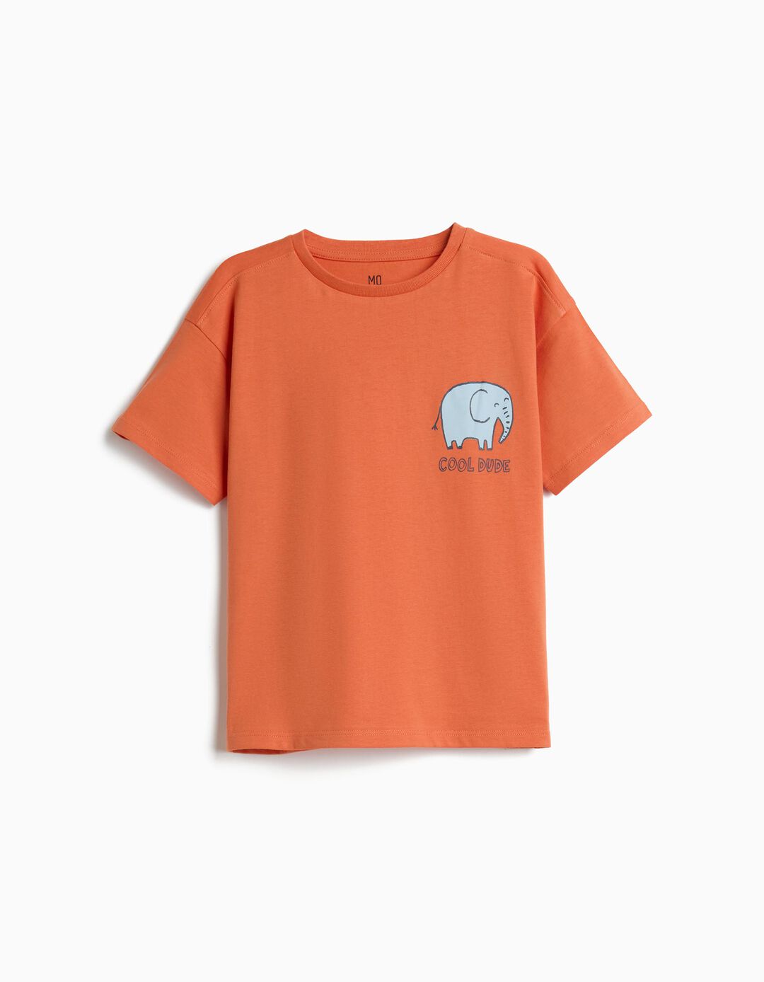 T-shirt Estampada, Menino, Laranja Escuro