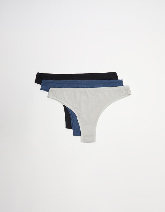 Comprar Online Pack 3 Cuecas Brasileiras de Microfibra, Mulher, Multicor 