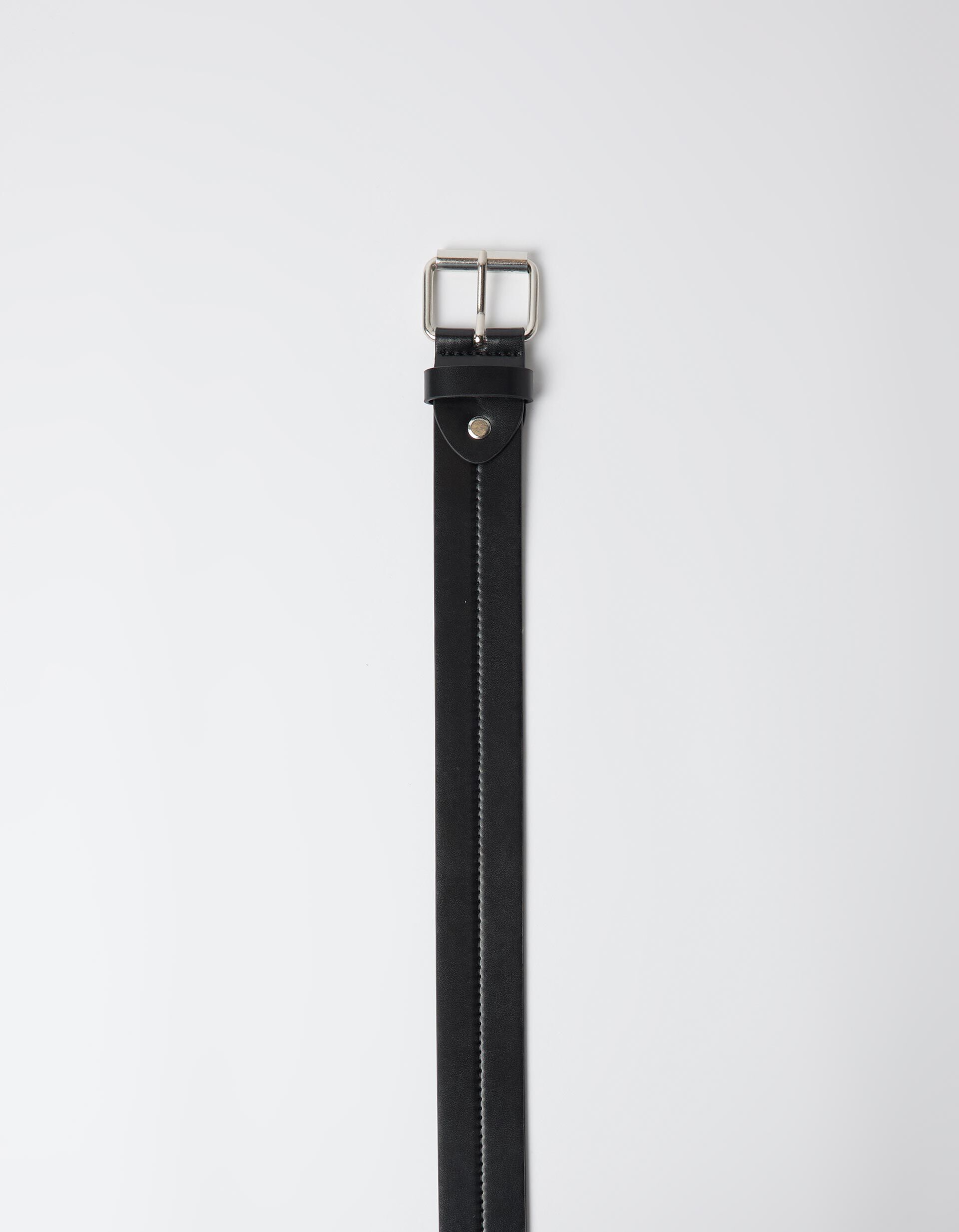 Comprar Online Cinto Com Pesponto, Homem, Preto
