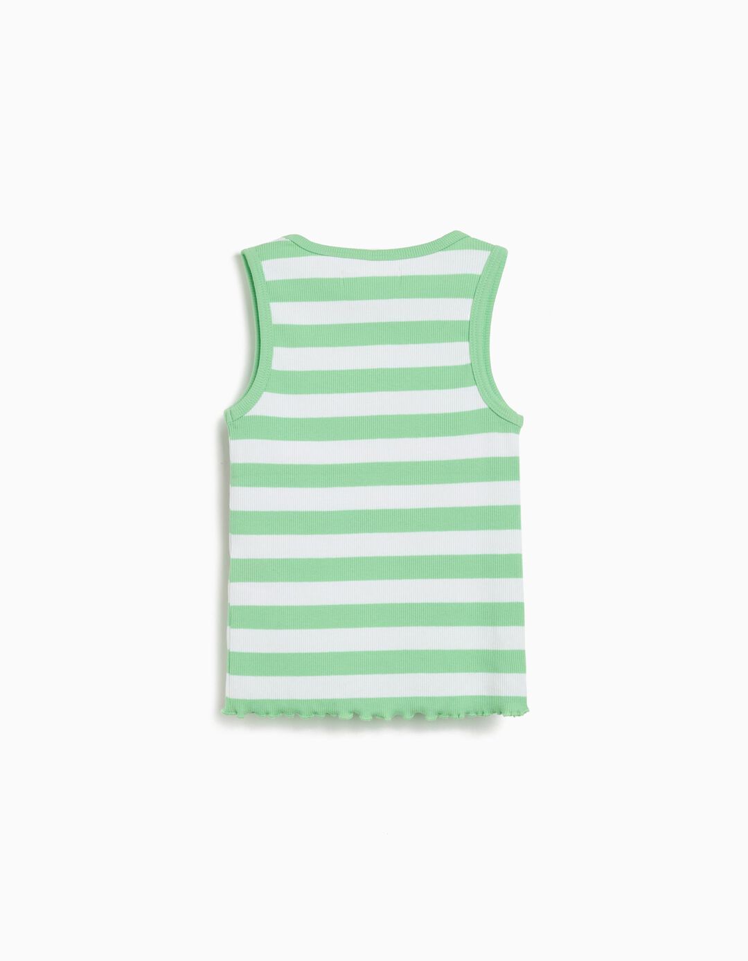 T-shirt sem Mangas, Menina, Verde Claro 