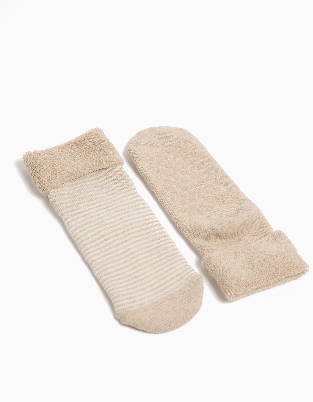 Pack 2 Pares de Meias Antiderrapantes, Bebé, Multicor