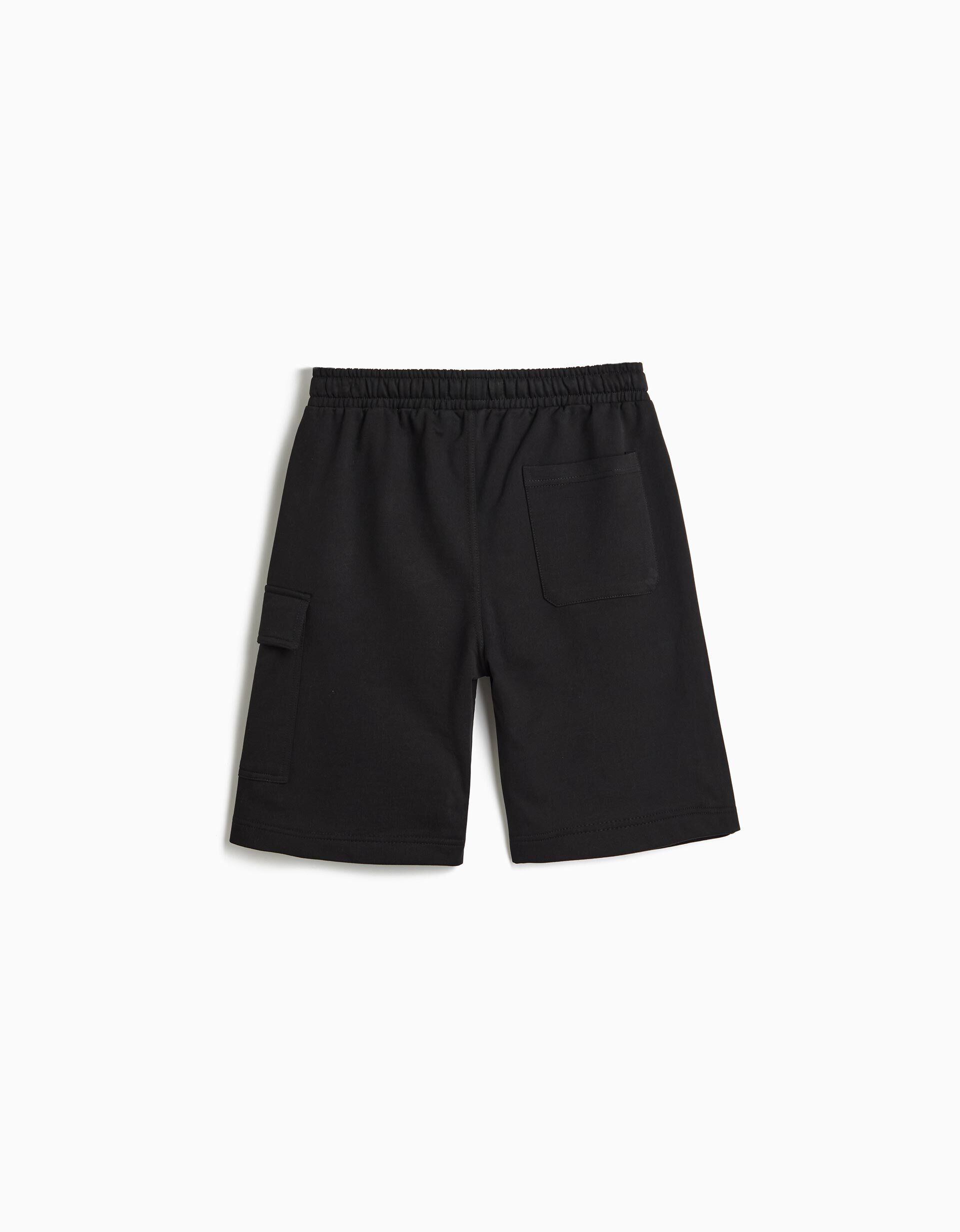 Comprar Online Calg&otilde;es De Felpa Cargo, Menino, Preto 