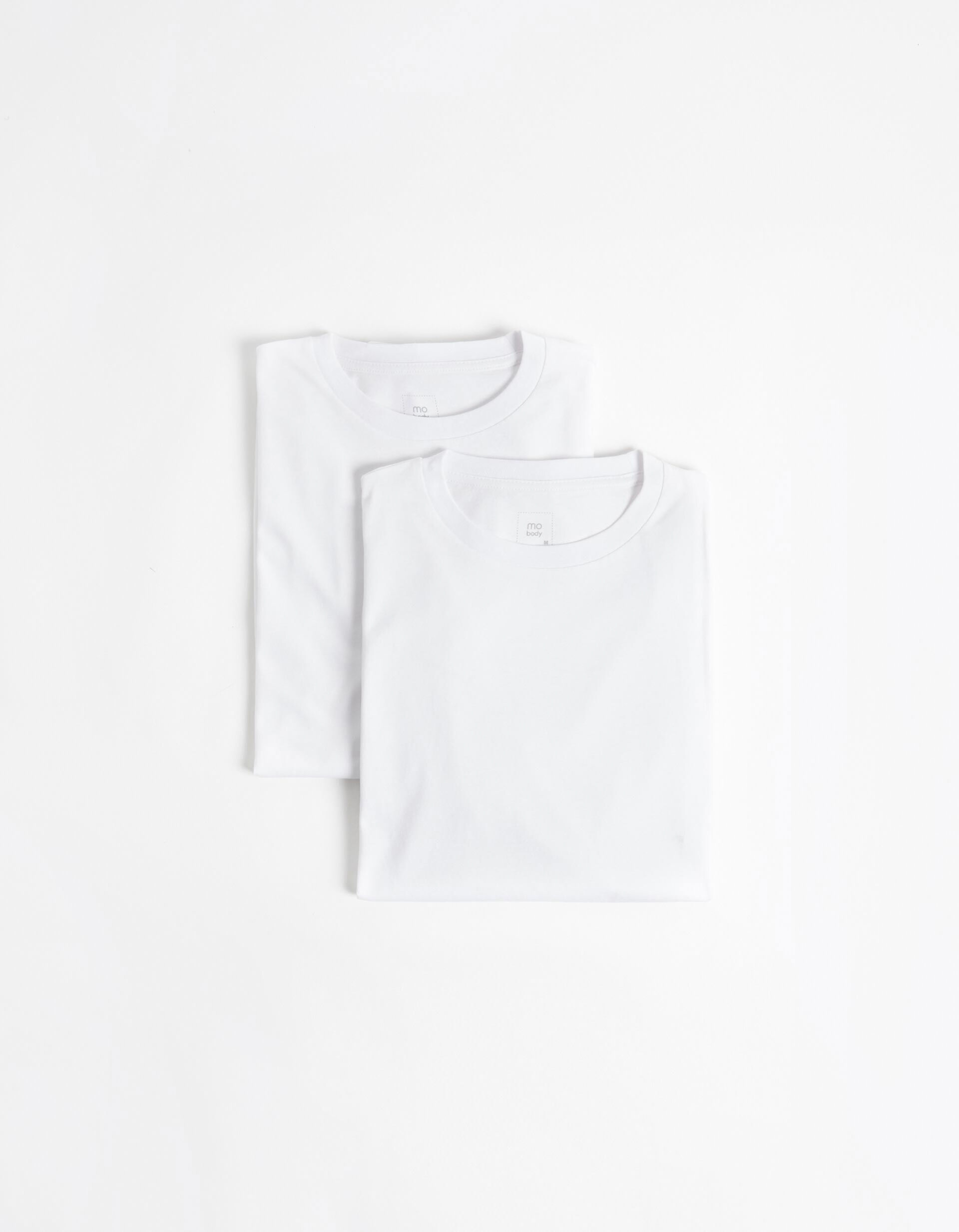 Comprar Online Pack 2 Camisolas Interiores Decote Redondo, Homem, Branco