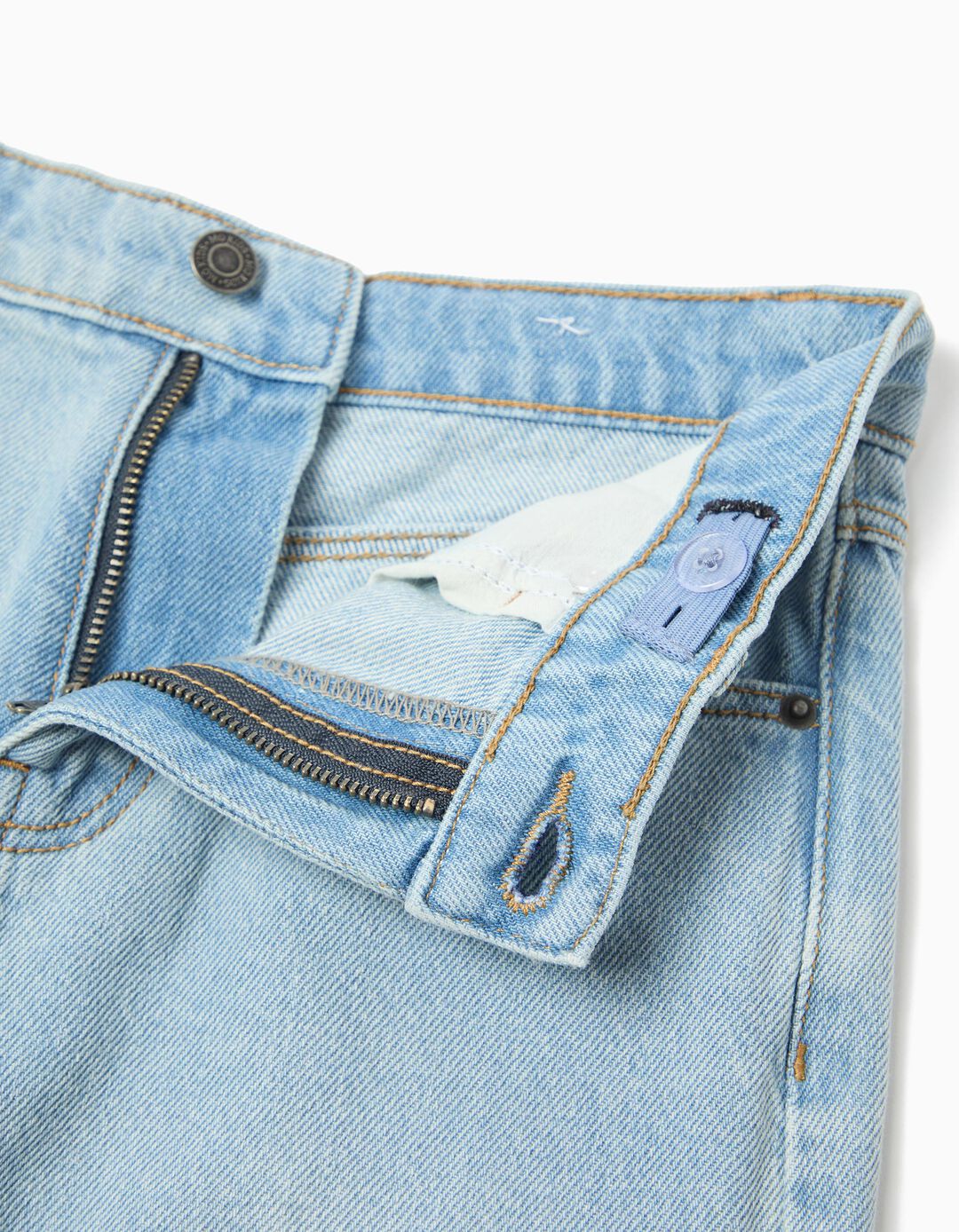 Cal&ccedil;as de Ganga 'Regular Fit', Menino, Azul Claro