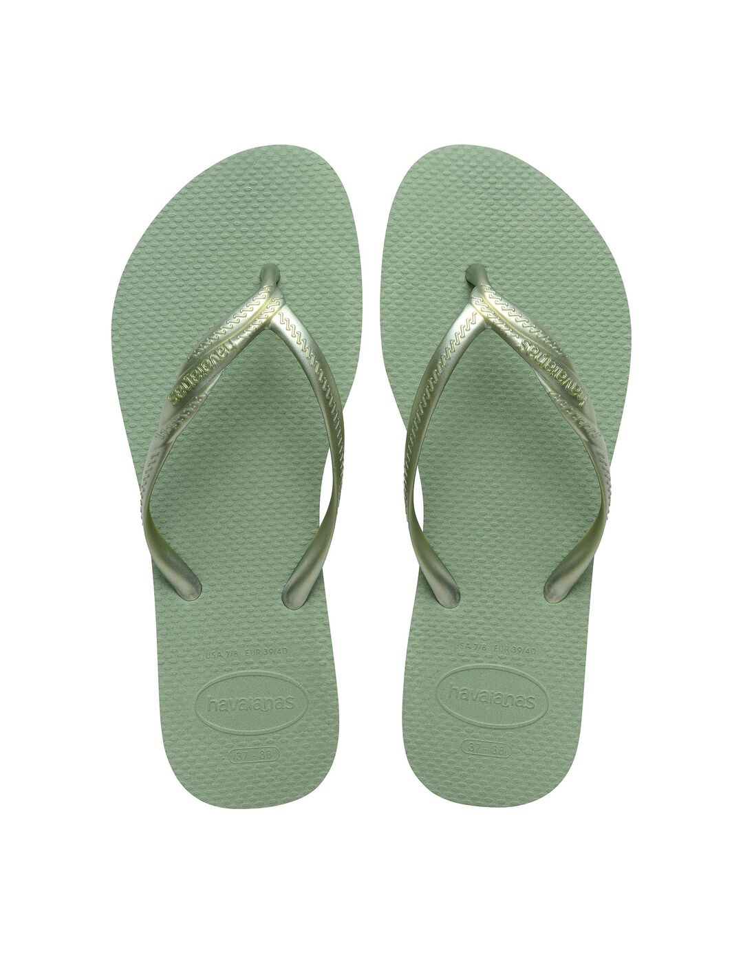 Chinelos Havaianas Fantasia, Mulher, Verde Claro