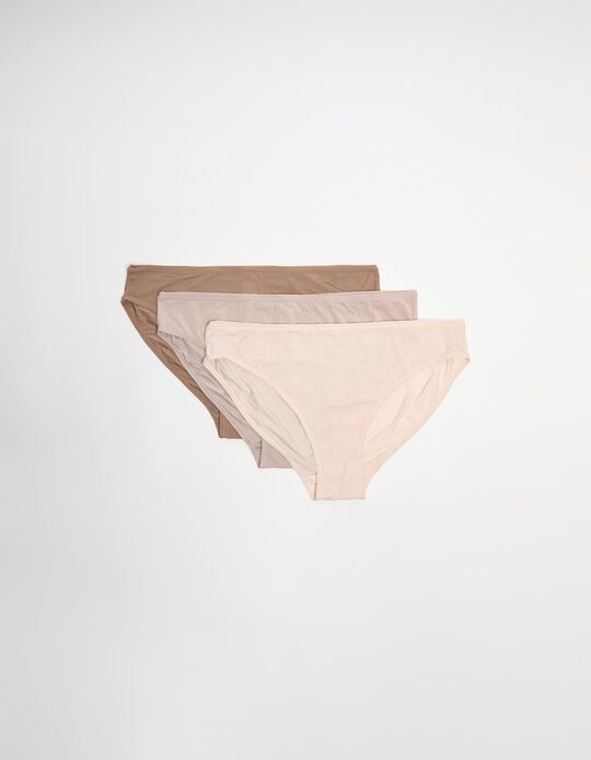 Comprar Online Pack 3 Cuecas de Microfibra, Mulher, Multicor