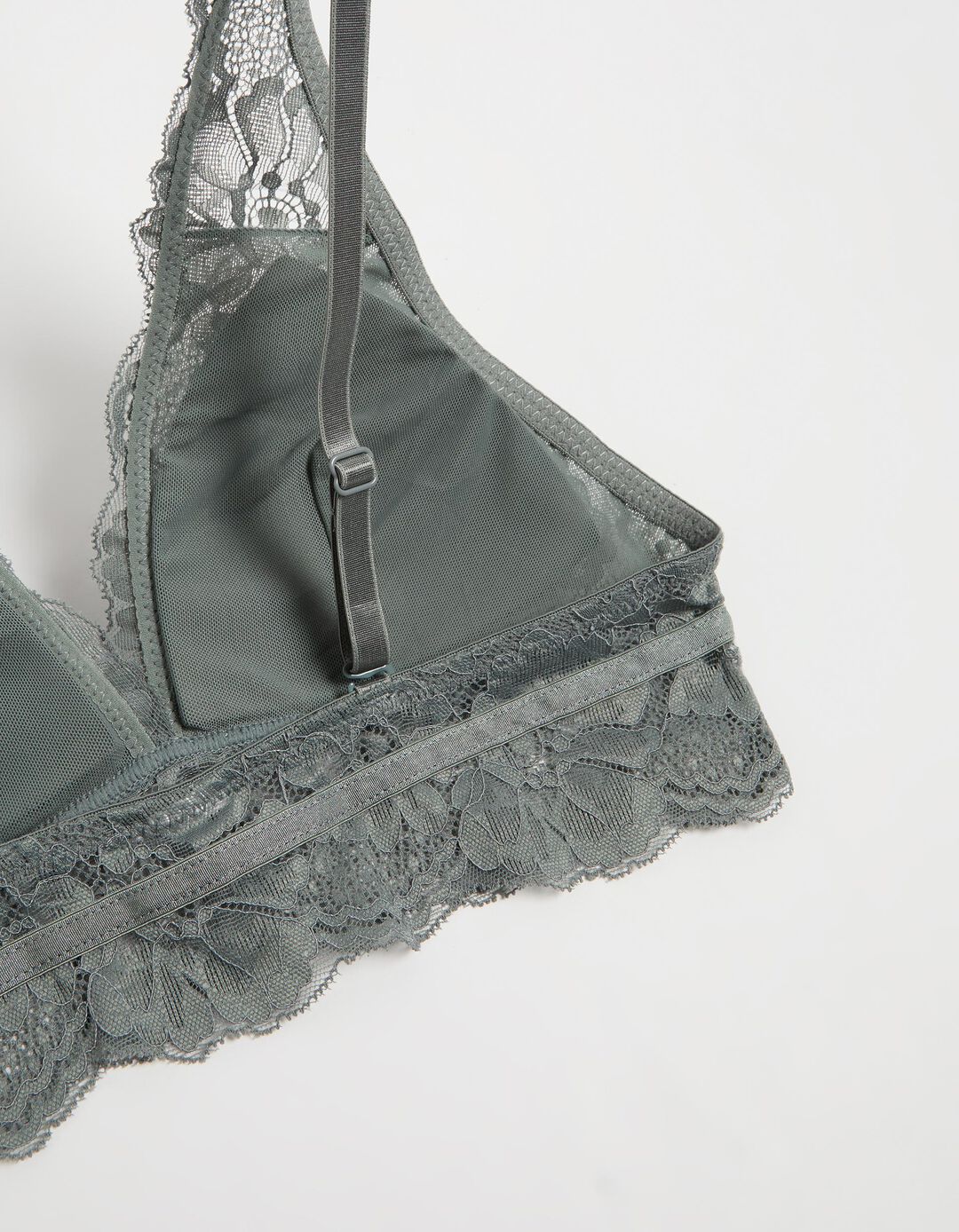 Soutien Bralette Renda, Mulher, Cinzento Escuro