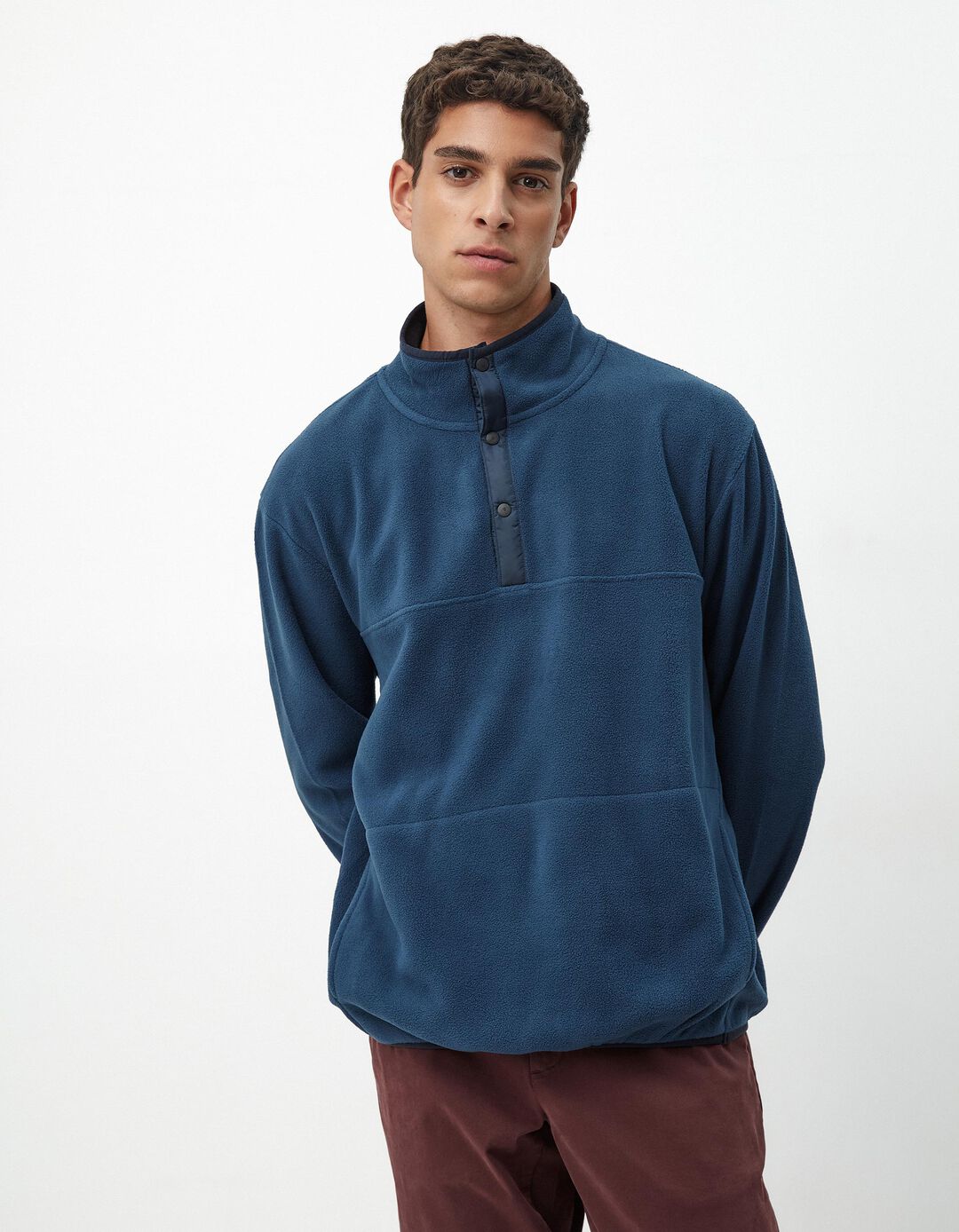 Sweatshirt Polar, Homem, Azul