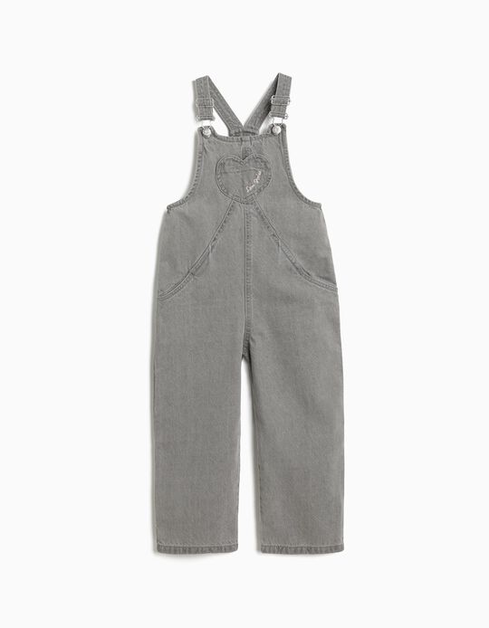 Comprar Online Jardineiras de Ganga, Menina, Cinzento