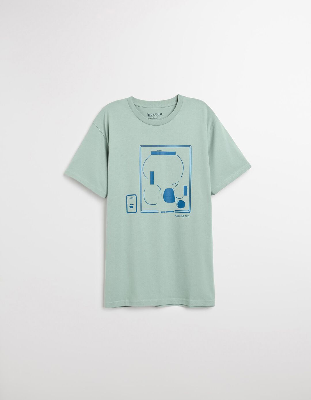 T-shirt Print, Homem, Verde 