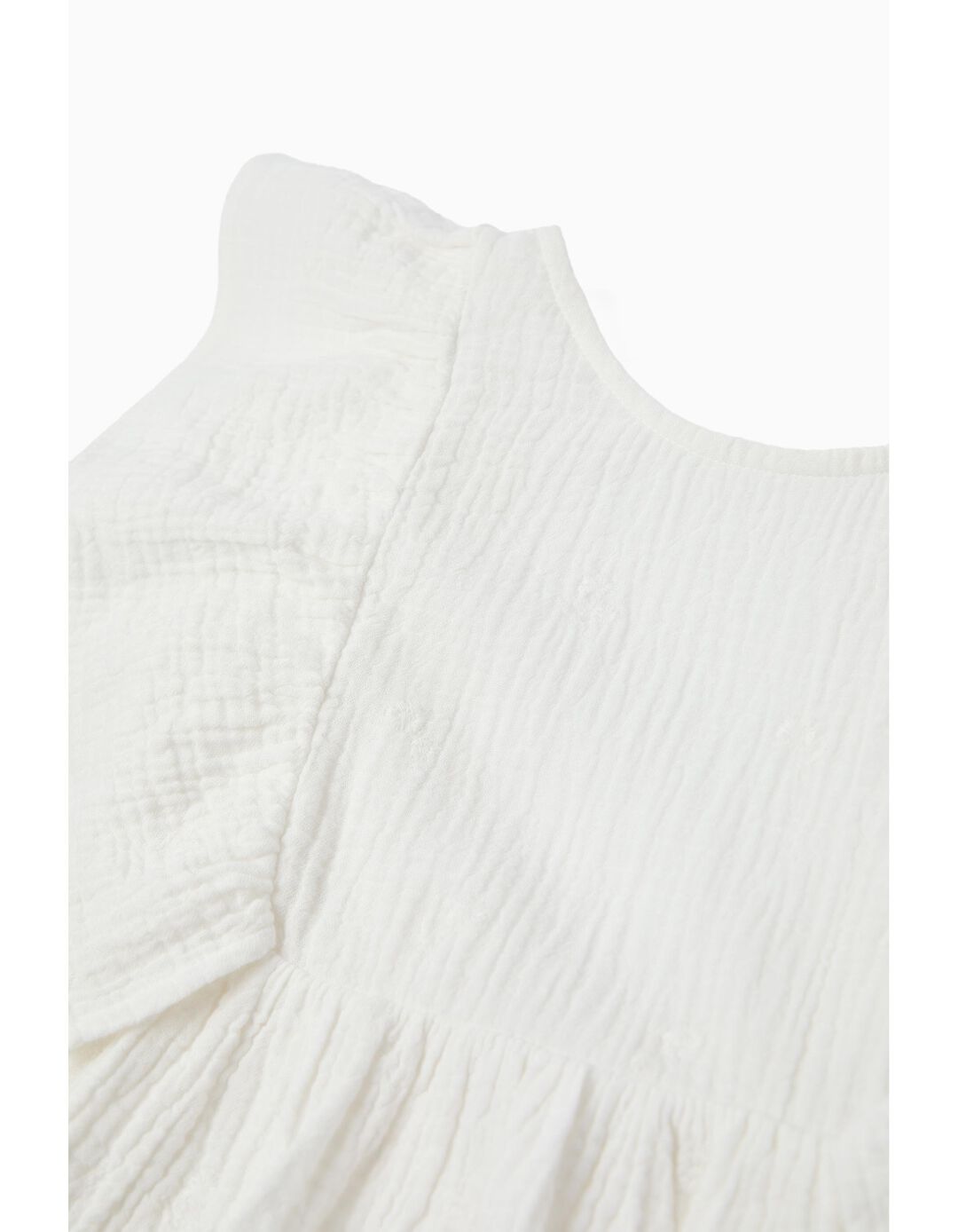 Vestido Bordado, Menina, Branco