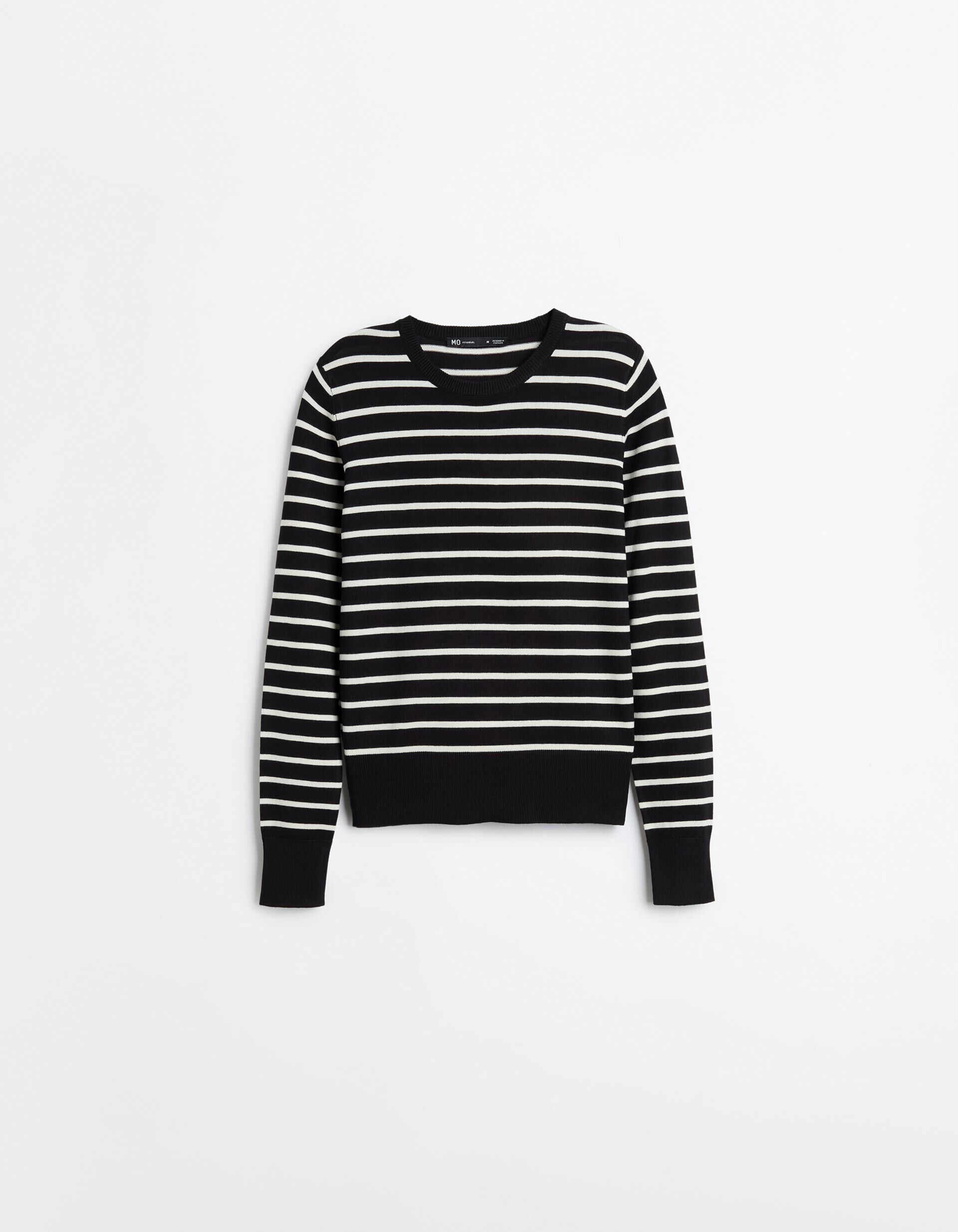 Comprar Online Camisola De Manga Comprida &Agrave;s Riscas, Mulher, Preto