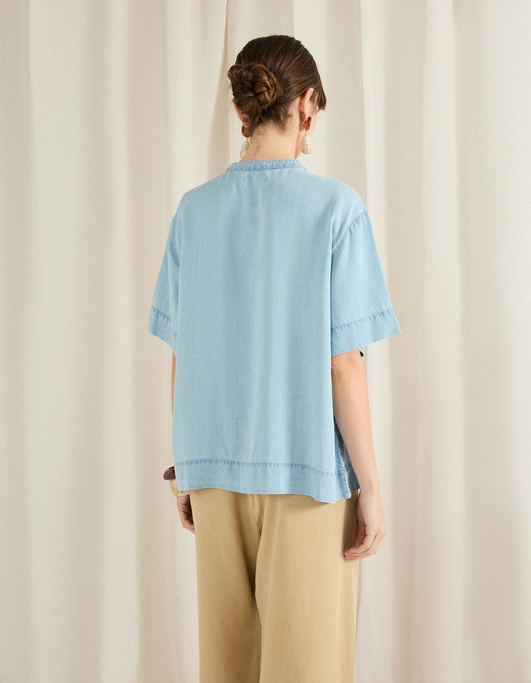 Blusa Liocel, Mulher, Azul Claro 