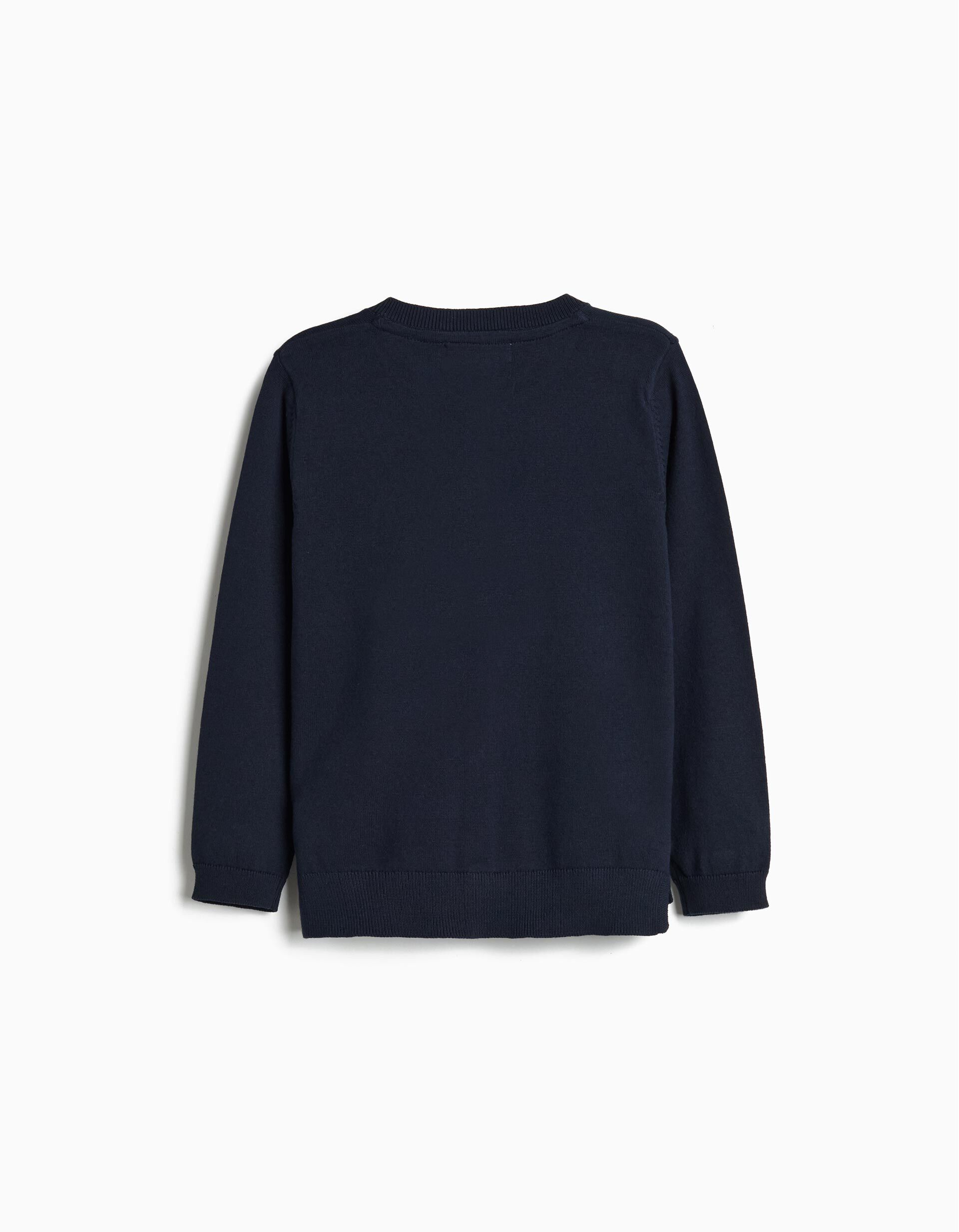 Comprar Online Casaco Tricotado, Menina, Azul Escuro