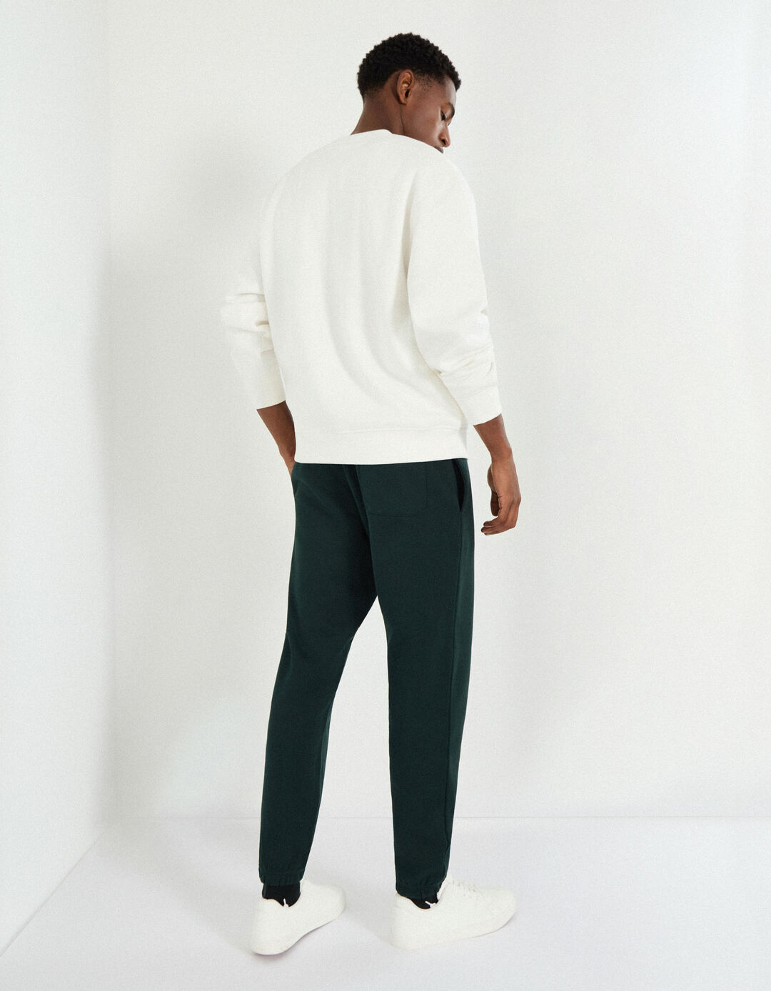 Joggers de Felpa, Homem, Verde