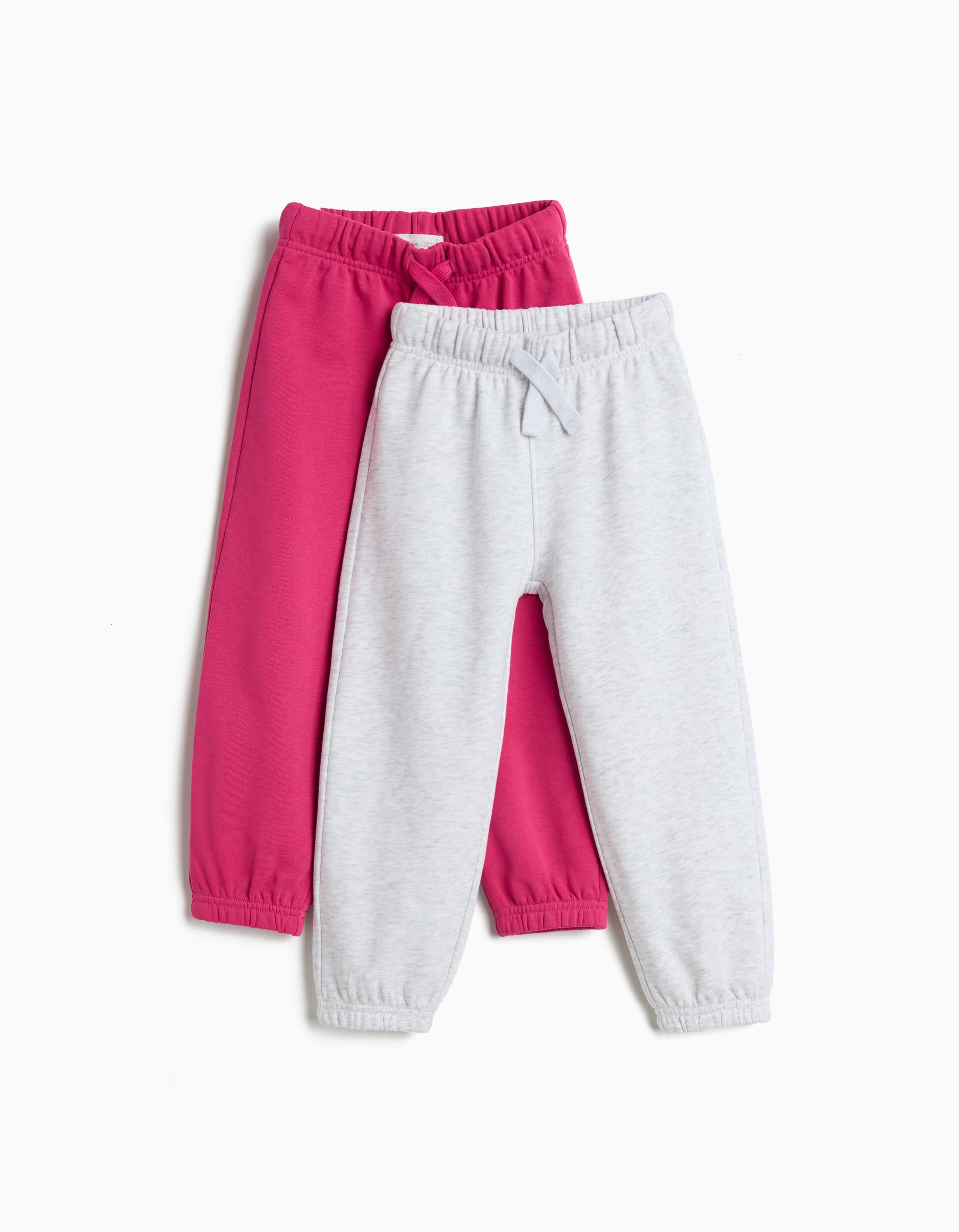 Comprar Online Pack 2 Joggings De Felpa, Menina, Cinzento Claro