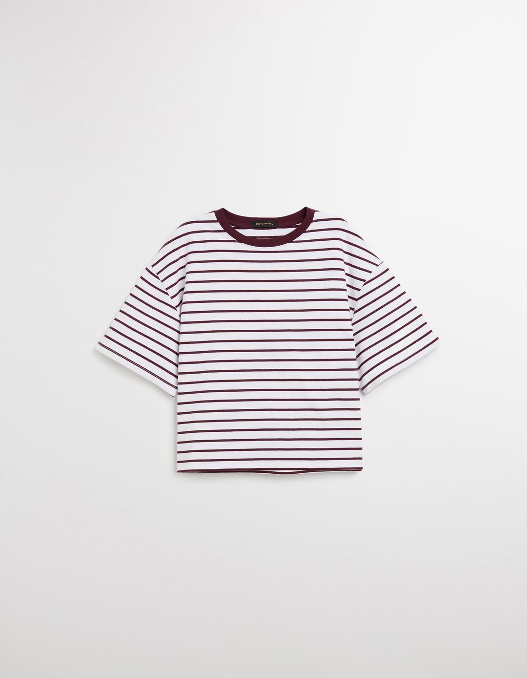 T-shirt Riscas, Mulher, Roxo