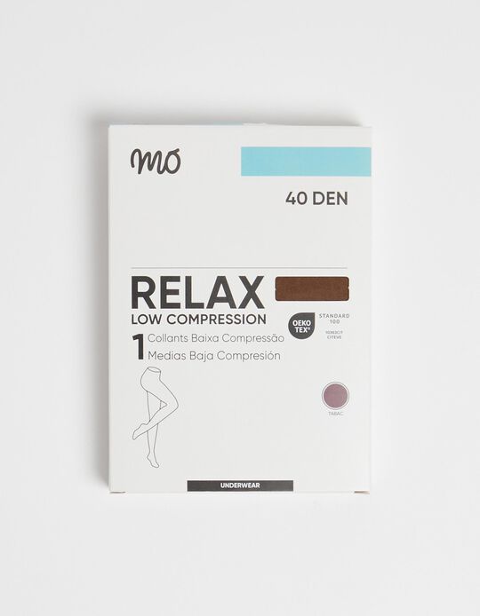 Comprar Online Collants de Baixa Compressão 40 DEN, Mulher, Castanho