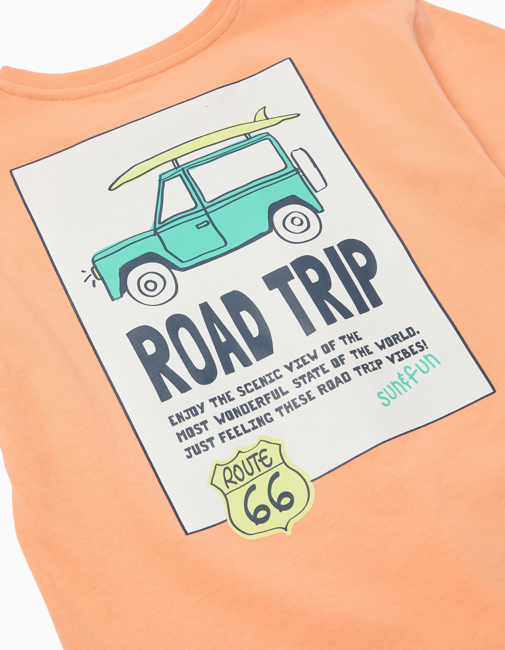Comprar Online T-shirt, Menino, Laranja Claro