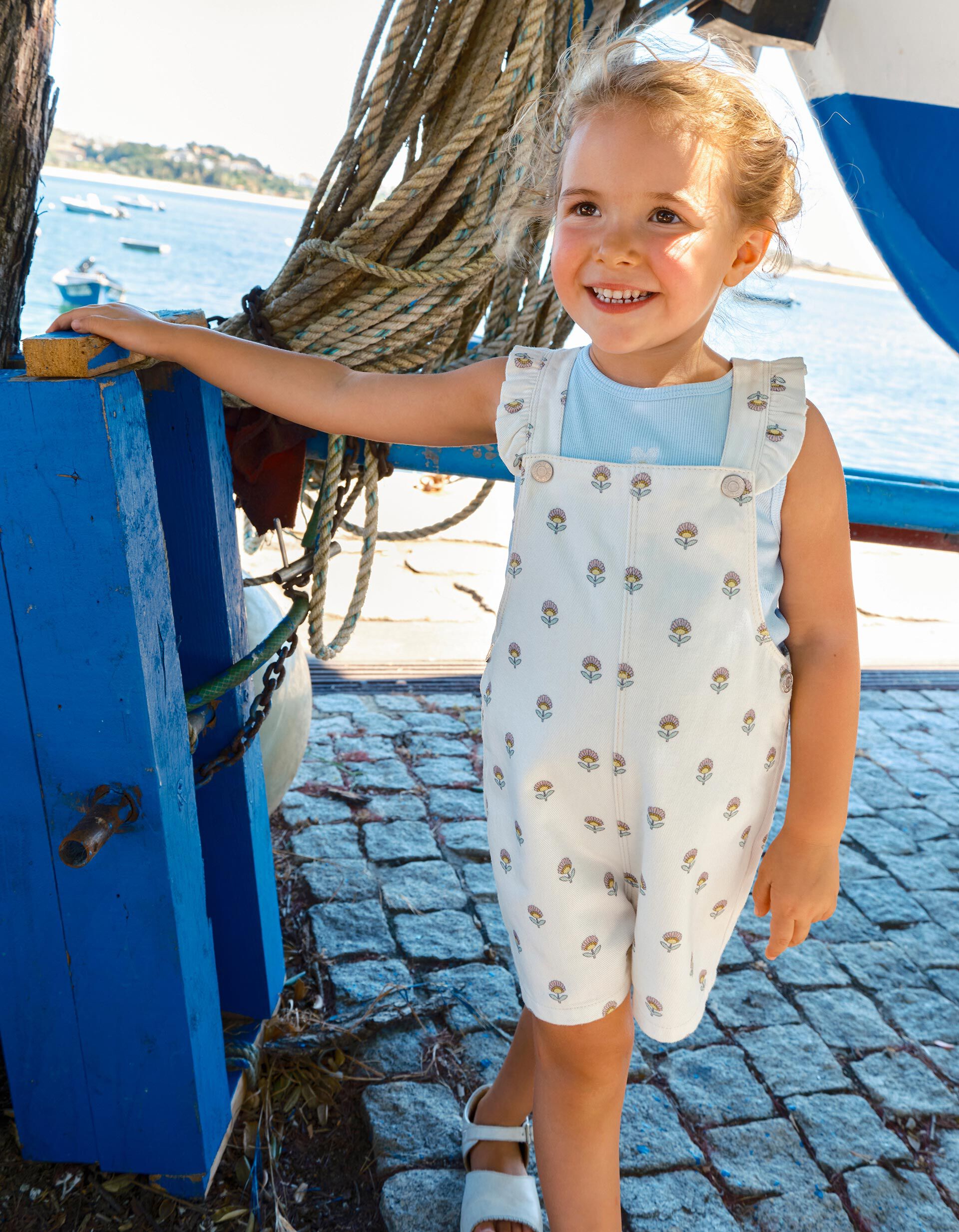 Comprar Online Jardineiras, Menina, Branco